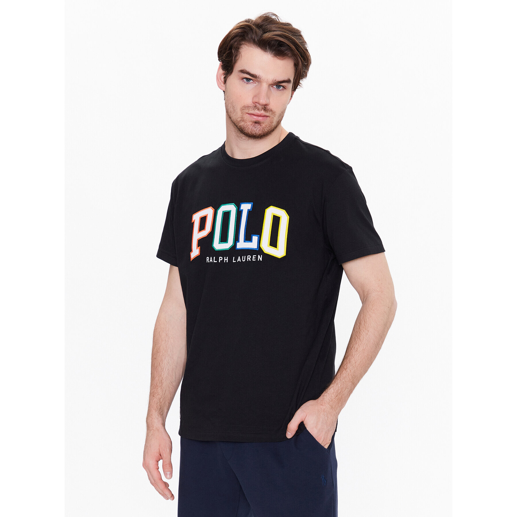 Polo Ralph Lauren Tricou 710890804001 Negru Custom Fit - Pled.ro