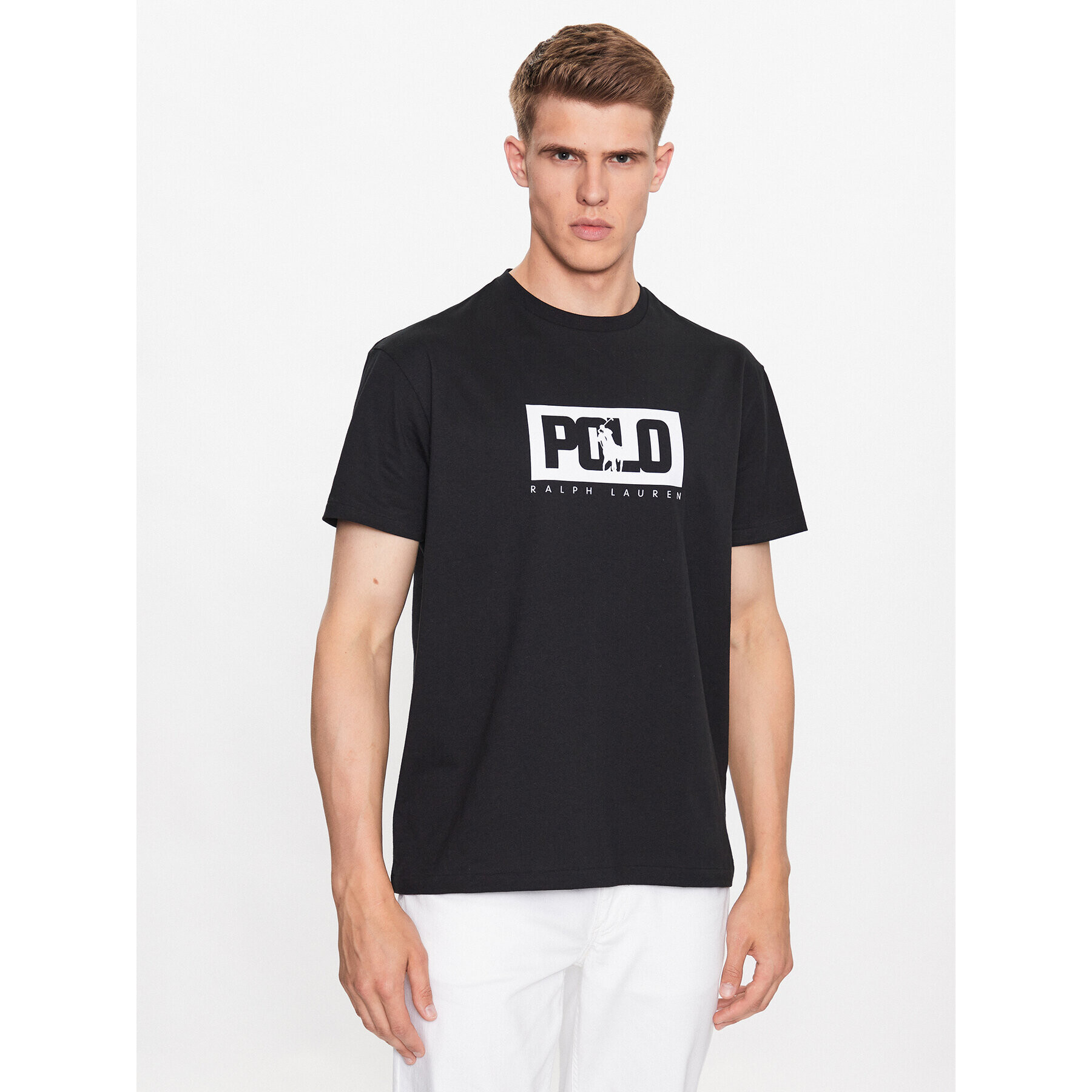 Polo Ralph Lauren Tricou 710909594006 Negru Regular Fit - Pled.ro