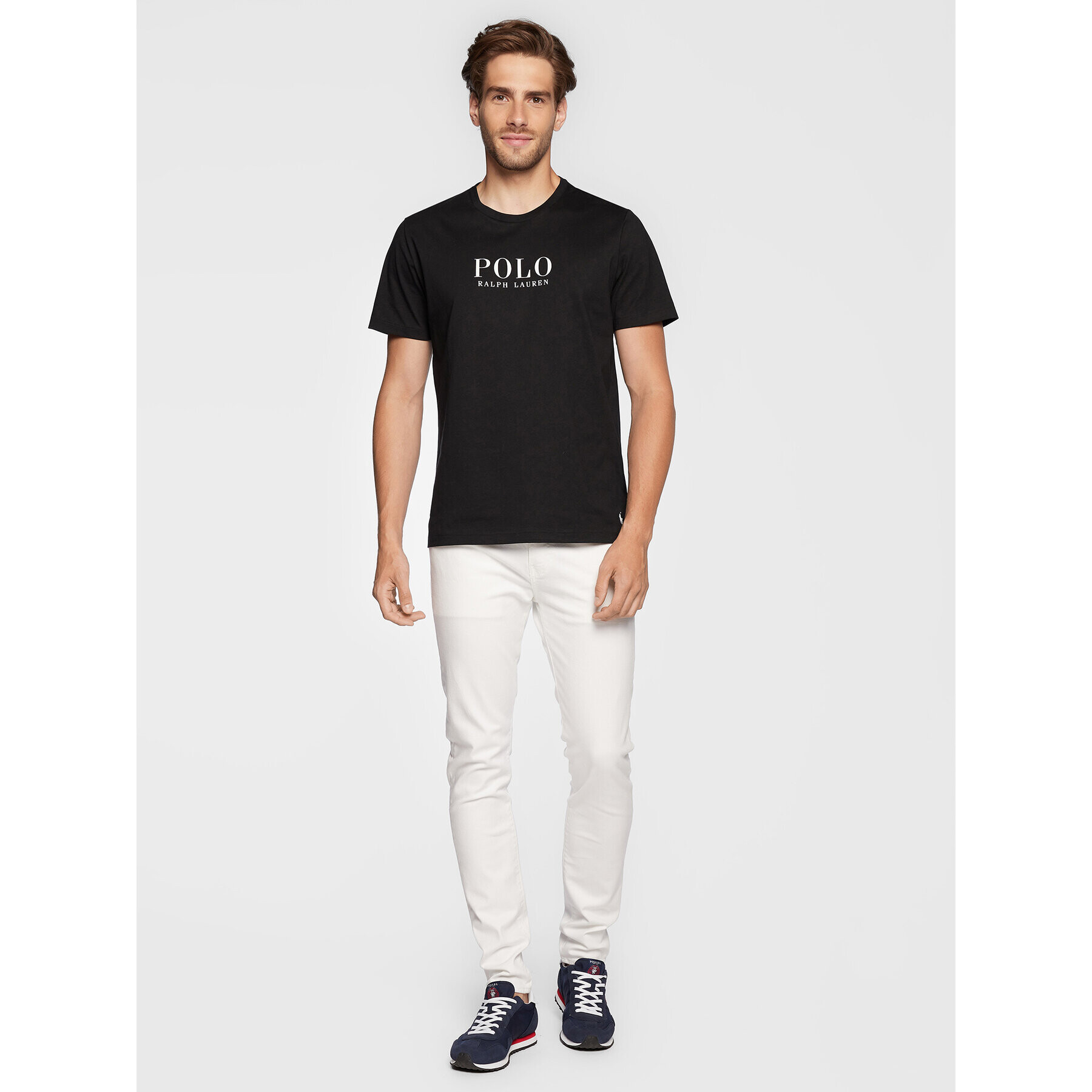 Polo Ralph Lauren Tricou 714862615004 Negru Slim Fit - Pled.ro