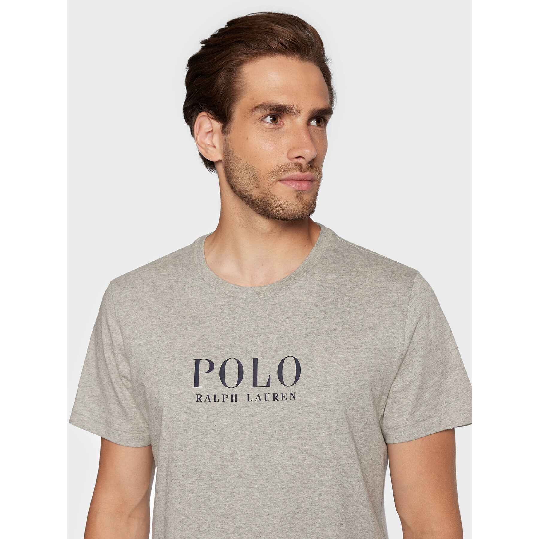 Polo Ralph Lauren Tricou 714862615005 Gri Slim Fit - Pled.ro