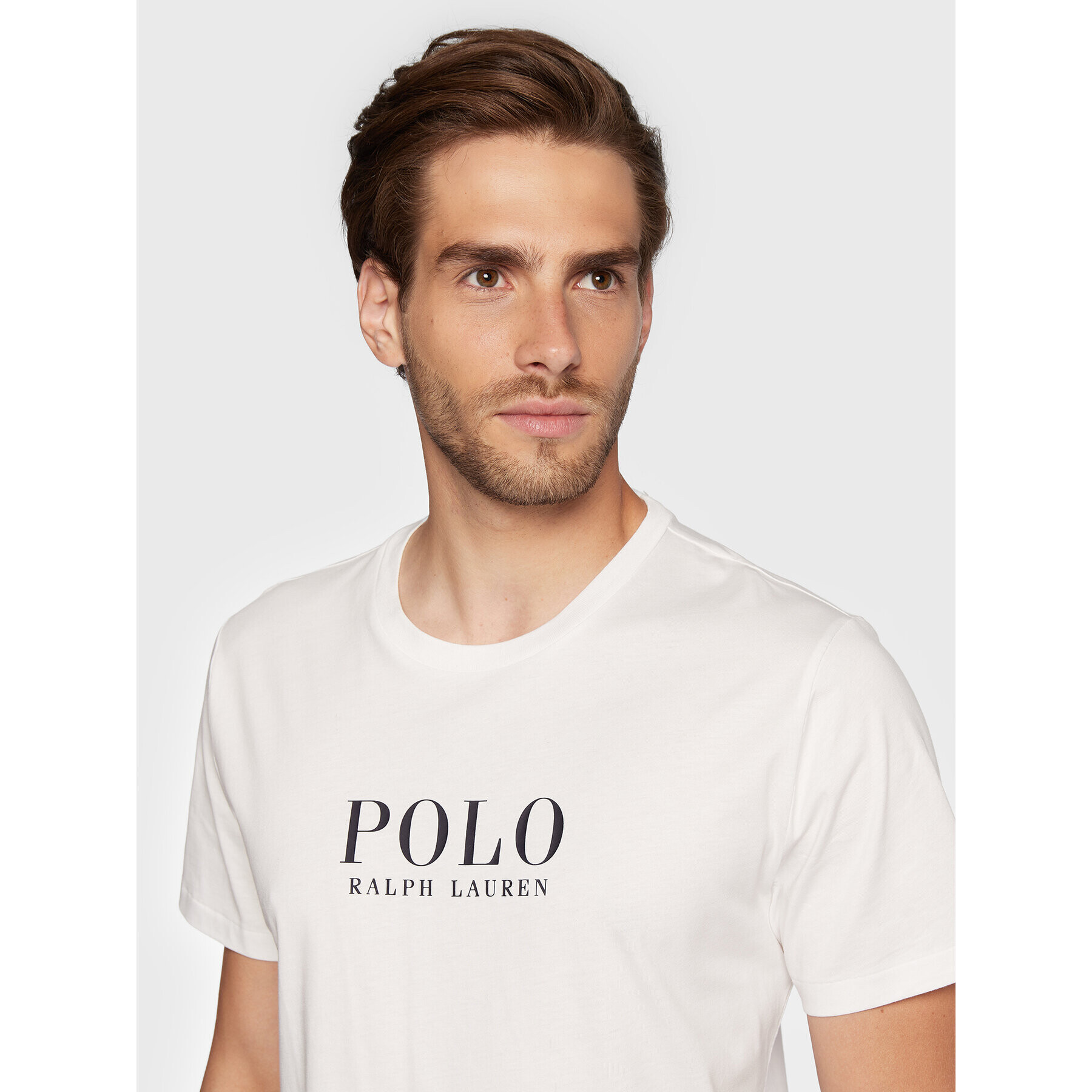 Polo Ralph Lauren Tricou 714862615006 Alb Slim Fit - Pled.ro