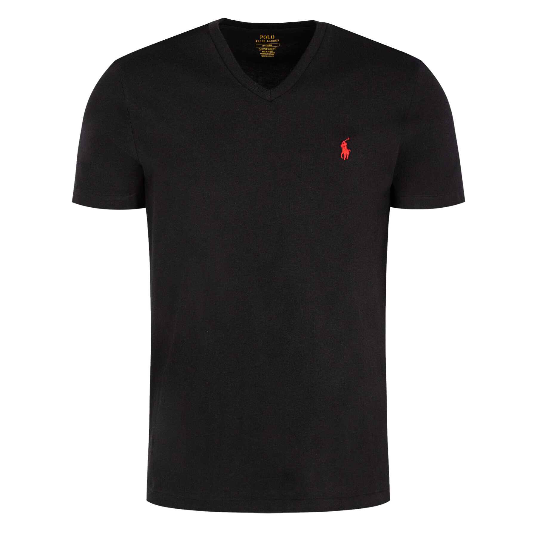 Polo Ralph Lauren Tricou Classics 710671453010 Negru Custom Slim Fit - Pled.ro