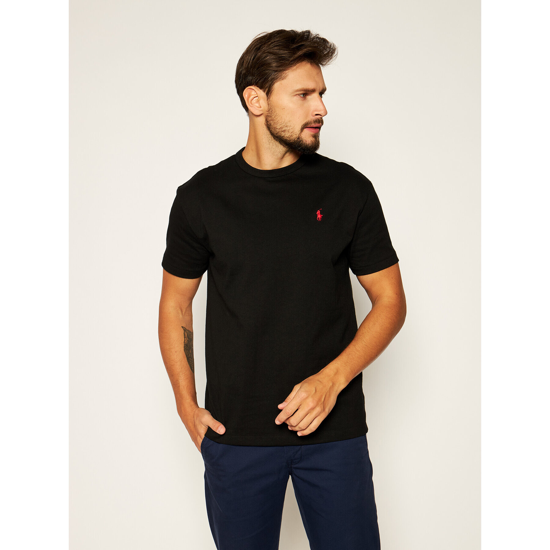 Polo Ralph Lauren Tricou Classics 710811284001 Negru Regular Fit - Pled.ro