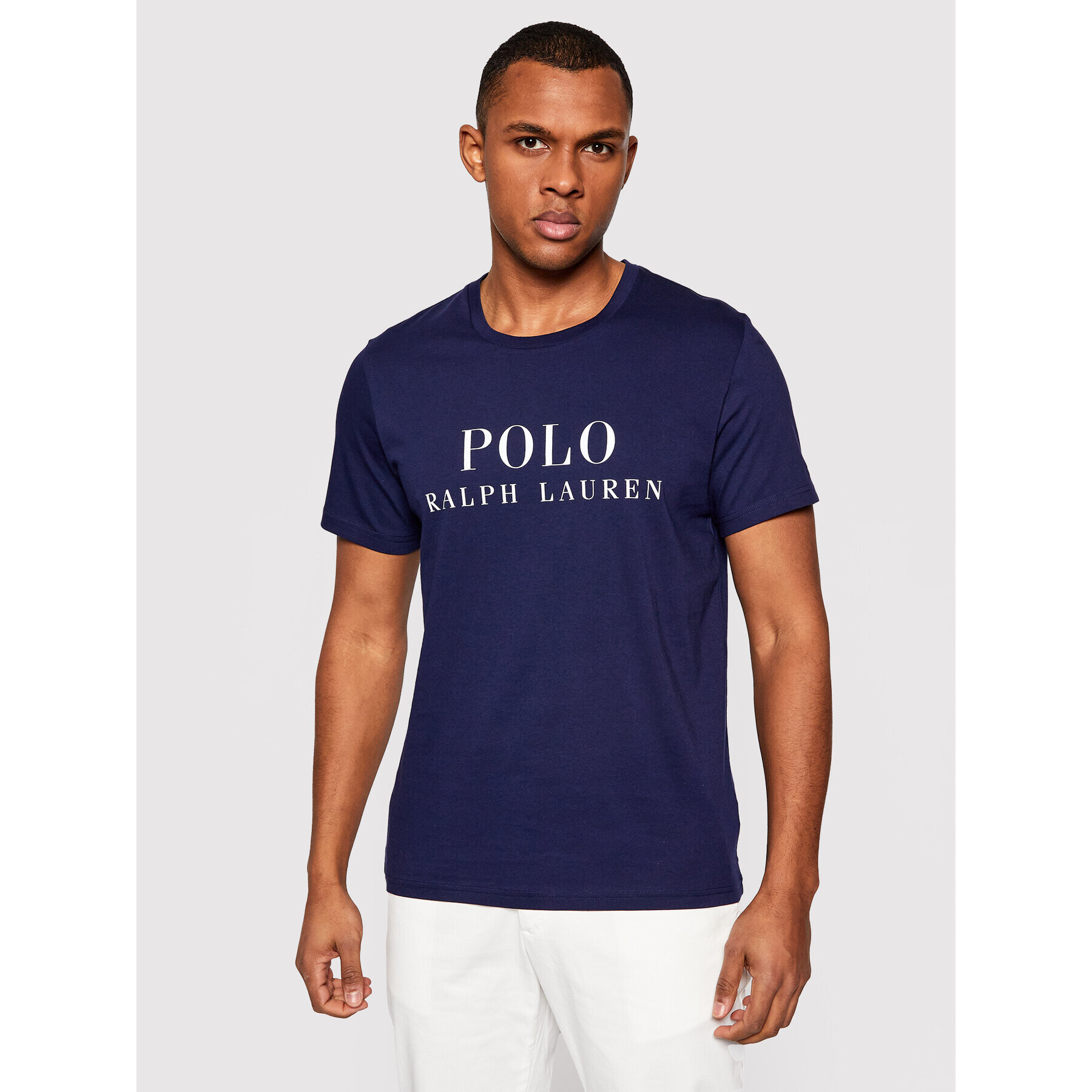 Polo Ralph Lauren Tricou Crw 714830278008 Bleumarin Regular Fit - Pled.ro