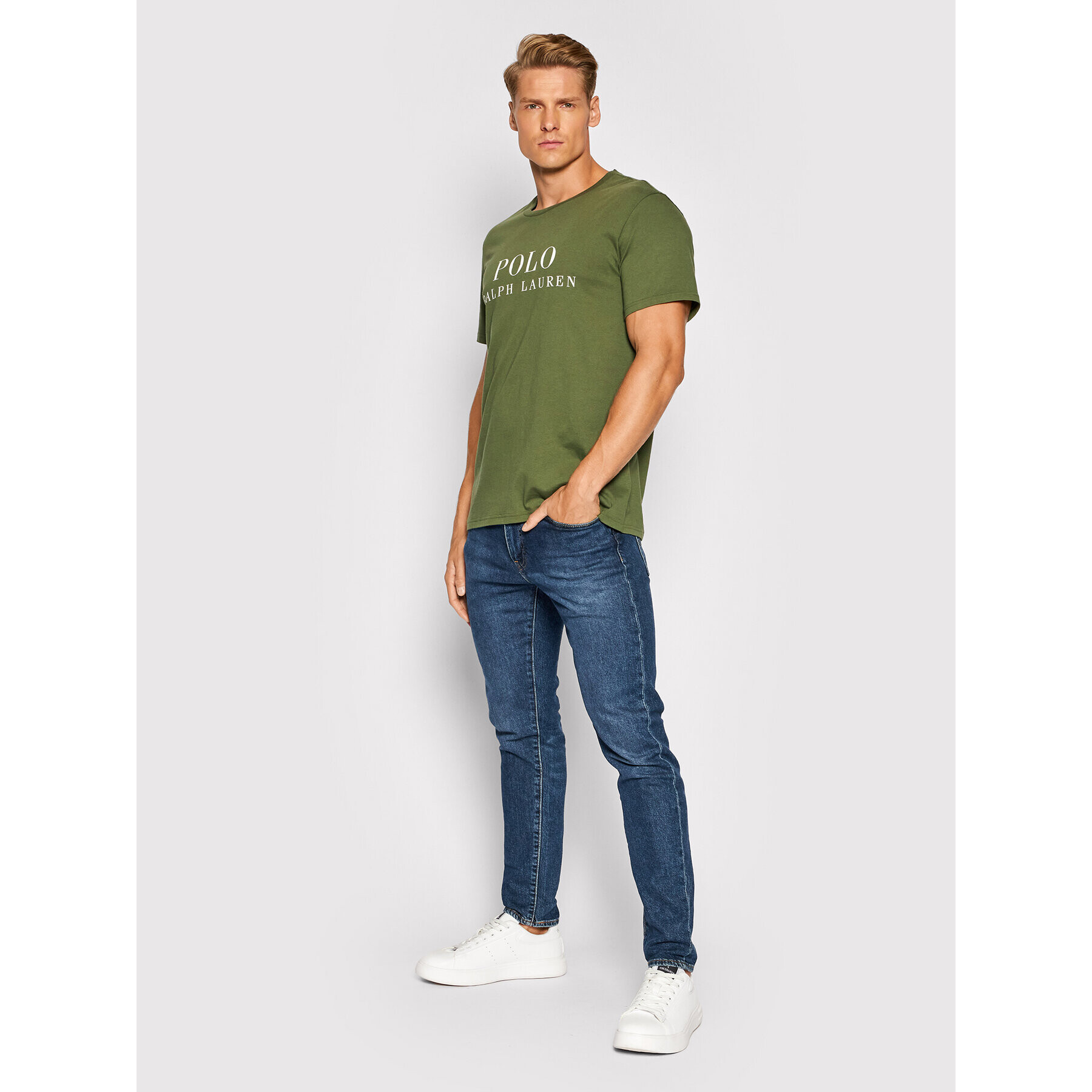 Polo Ralph Lauren Tricou Crw 714830278011 Verde Regular Fit - Pled.ro