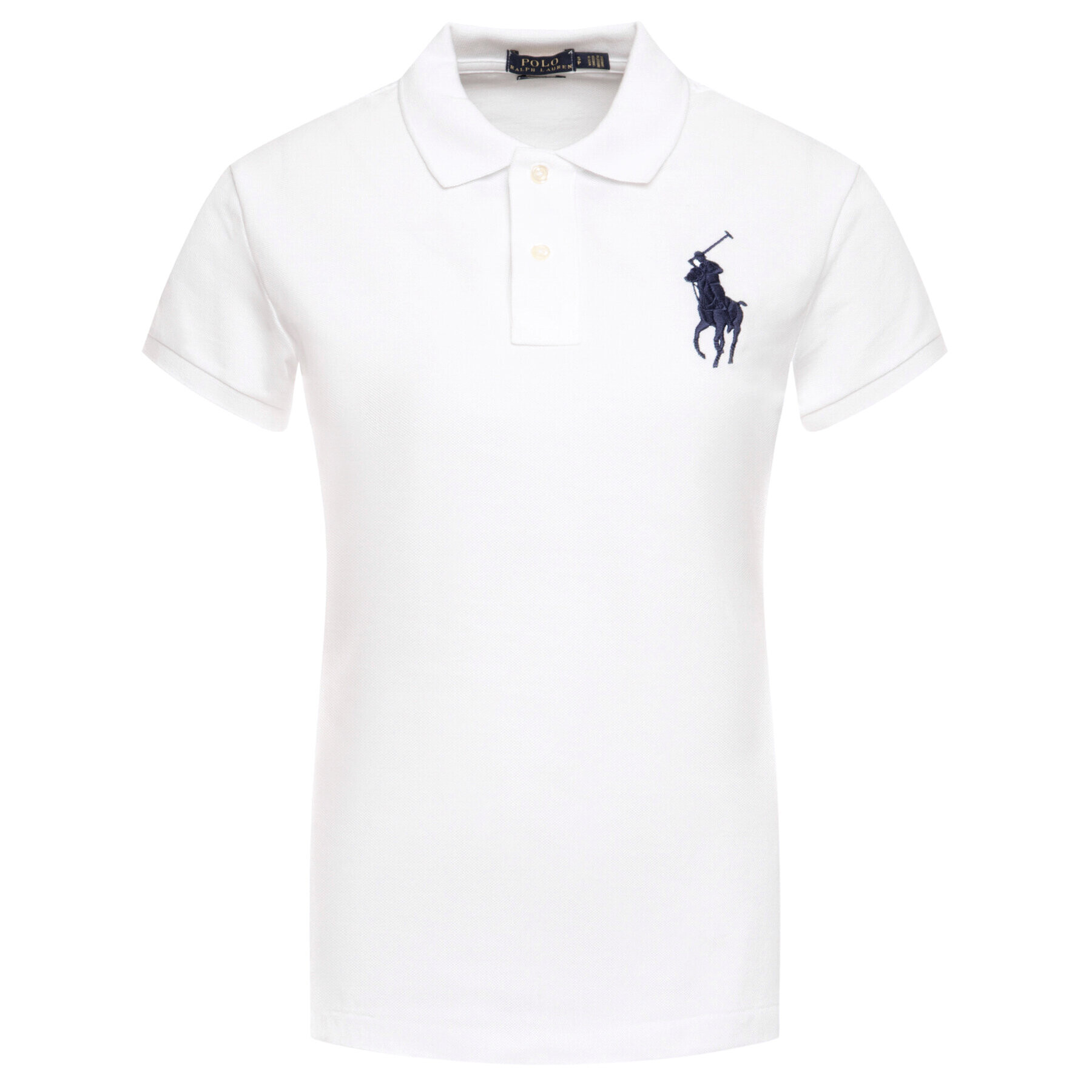 Polo Ralph Lauren Tricou polo 211505656 Alb Skinny Fit - Pled.ro