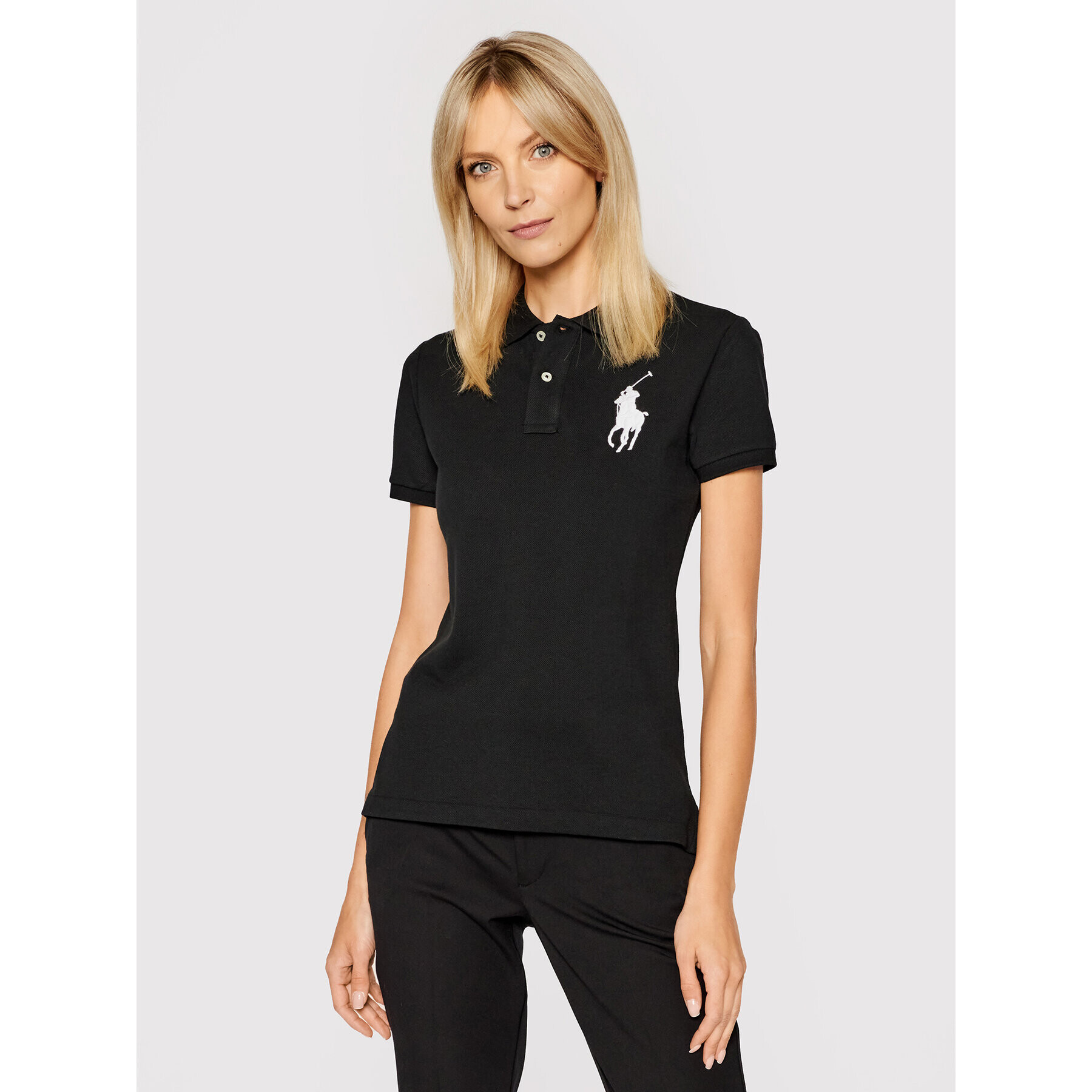 Polo Ralph Lauren Tricou polo 211505656 Negru Skinny Fit - Pled.ro