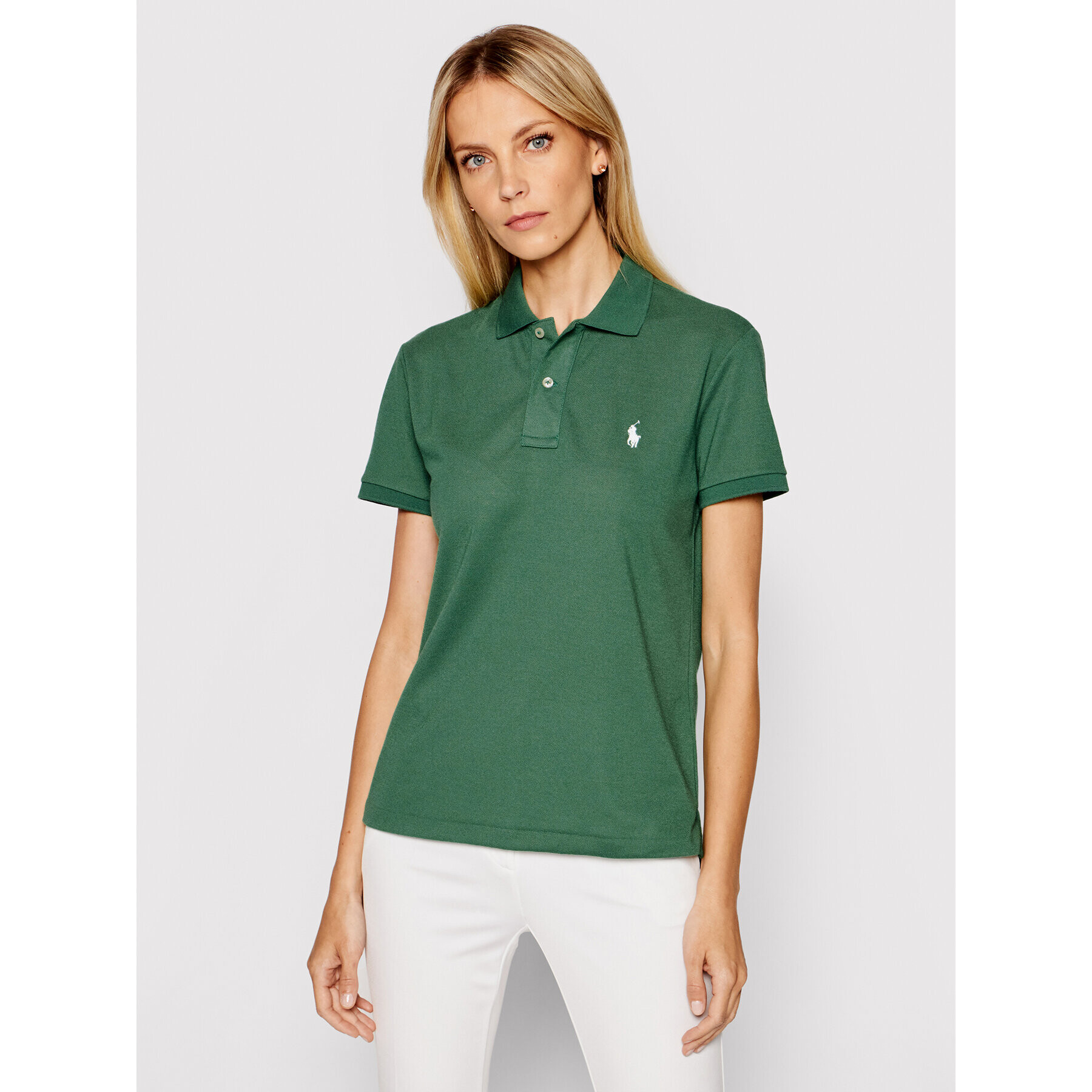 Polo Ralph Lauren Tricou polo 211806666002 Verde Classic Fit - Pled.ro