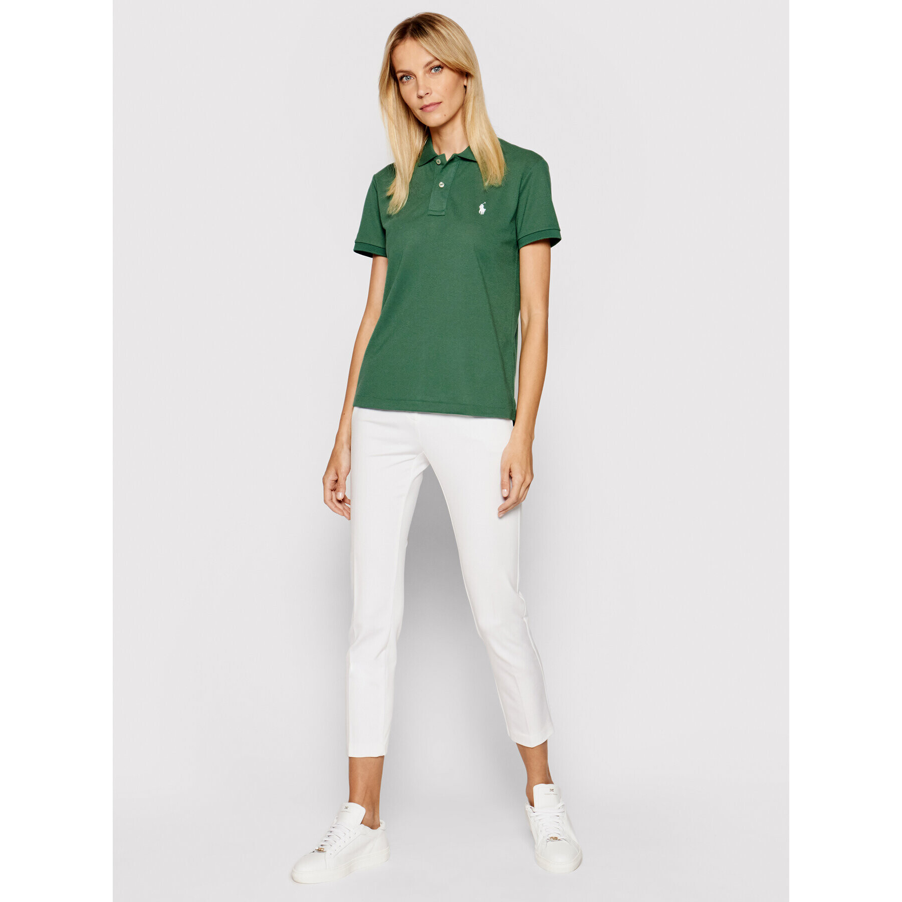 Polo Ralph Lauren Tricou polo 211806666002 Verde Classic Fit - Pled.ro