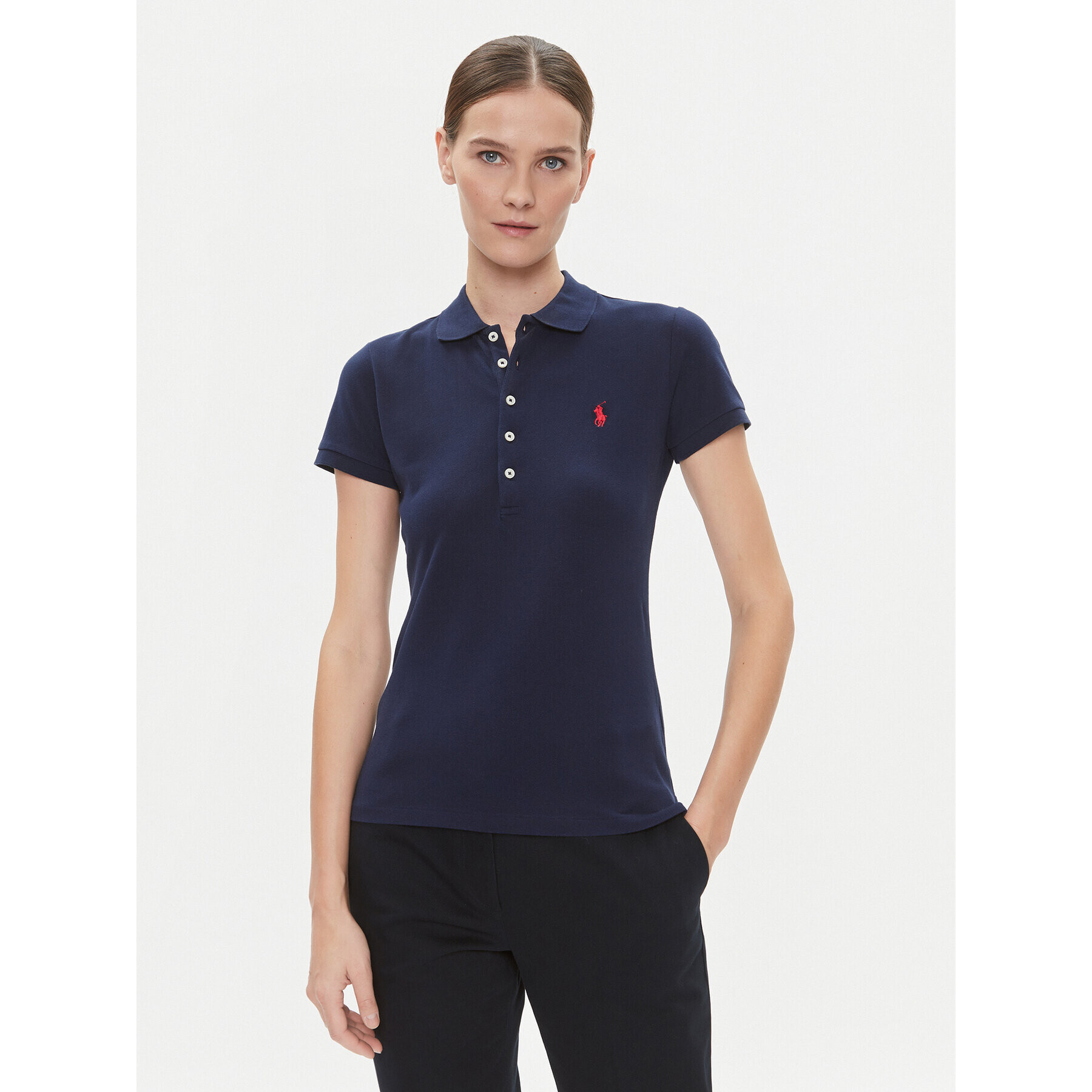 Polo Ralph Lauren Tricou polo 211870245002 Bleumarin Slim Fit - Pled.ro