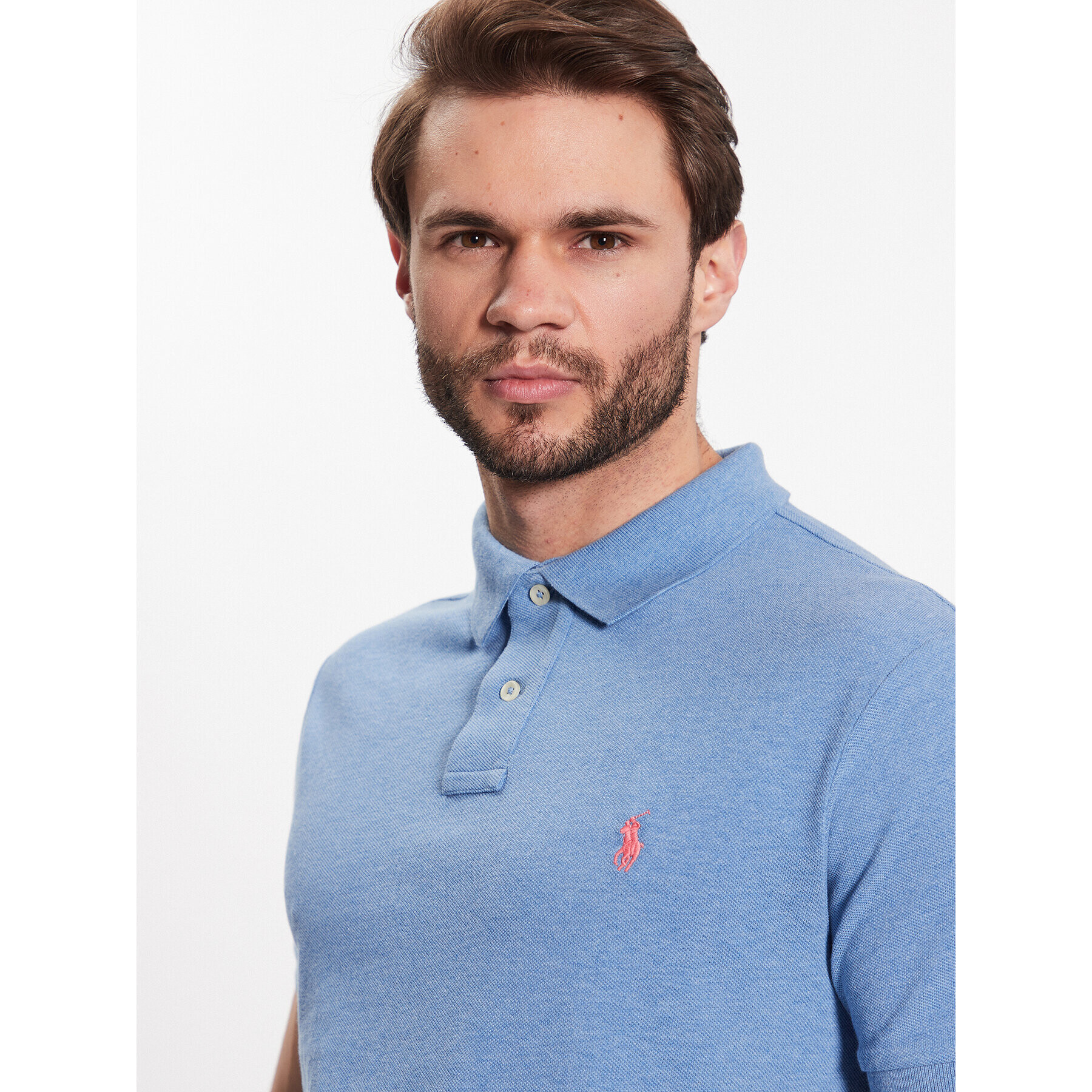 Polo Ralph Lauren Tricou polo 710536856316 Albastru Slim Fit - Pled.ro