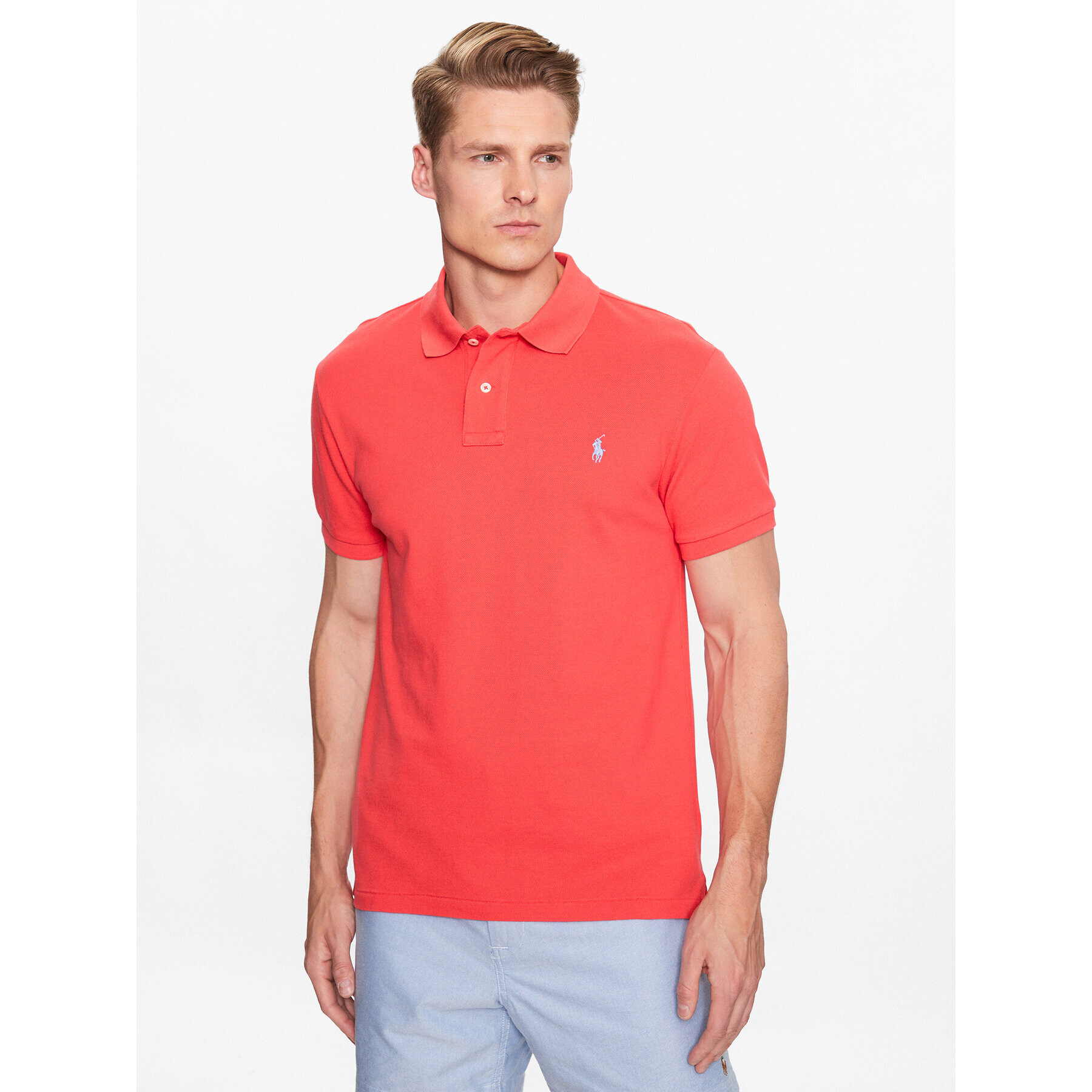 Polo Ralph Lauren Tricou polo 710536856360 Roșu Slim Fit - Pled.ro