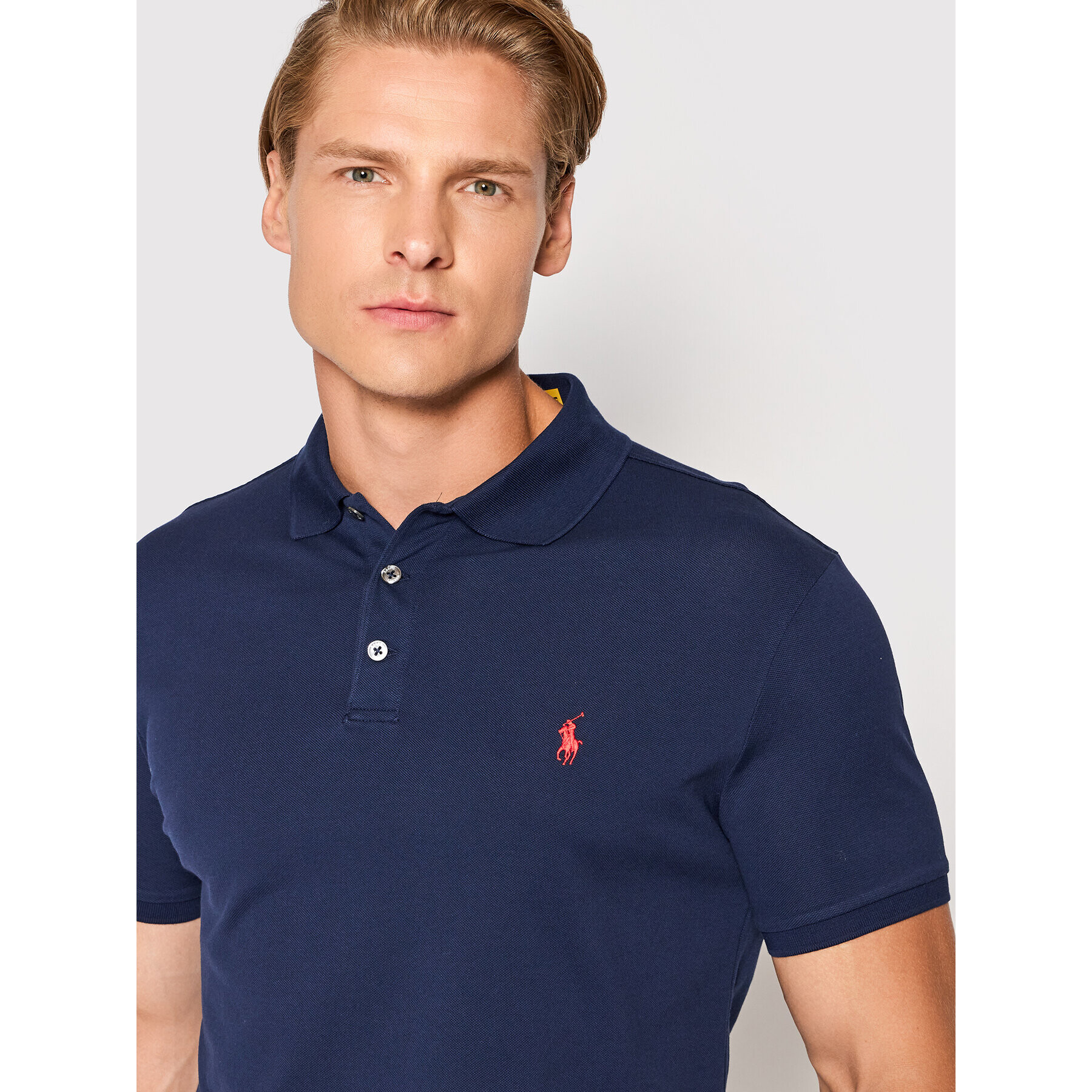 Polo Ralph Lauren Tricou polo 710541705 Bleumarin Slim Fit - Pled.ro