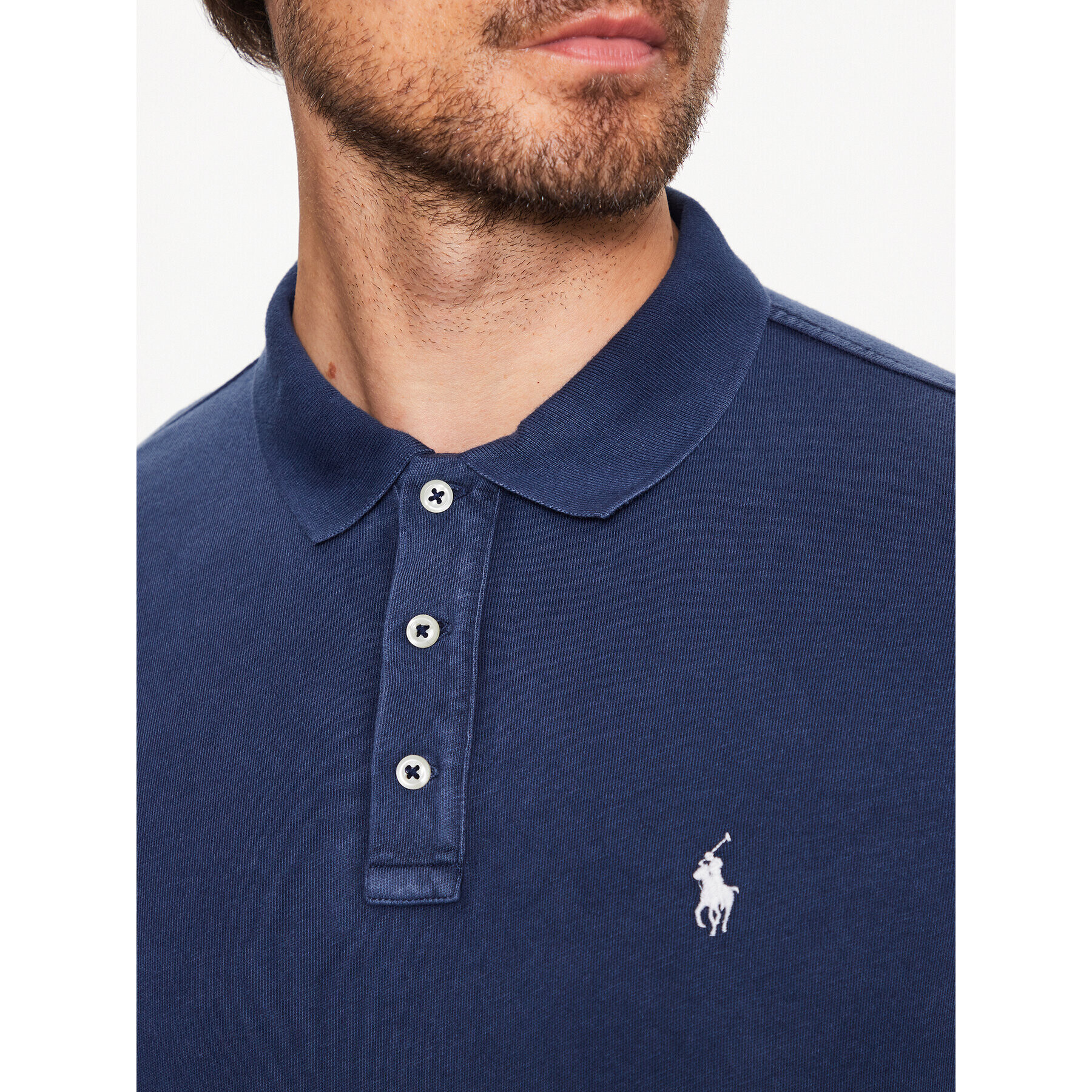 Polo Ralph Lauren Tricou polo 710660897034 Bleumarin Regular Fit - Pled.ro