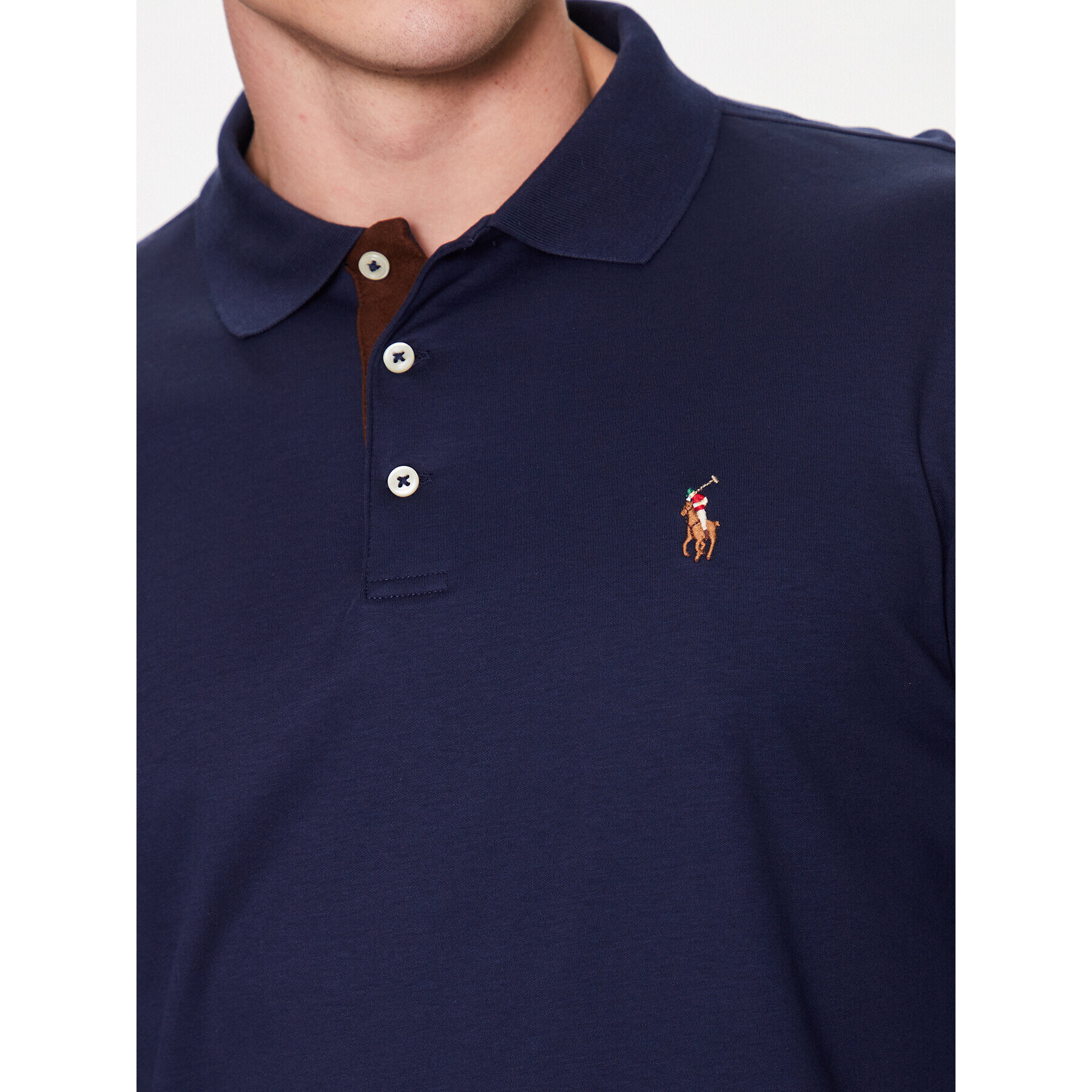 Polo Ralph Lauren Tricou polo 710671785001 Bleumarin Slim Fit - Pled.ro