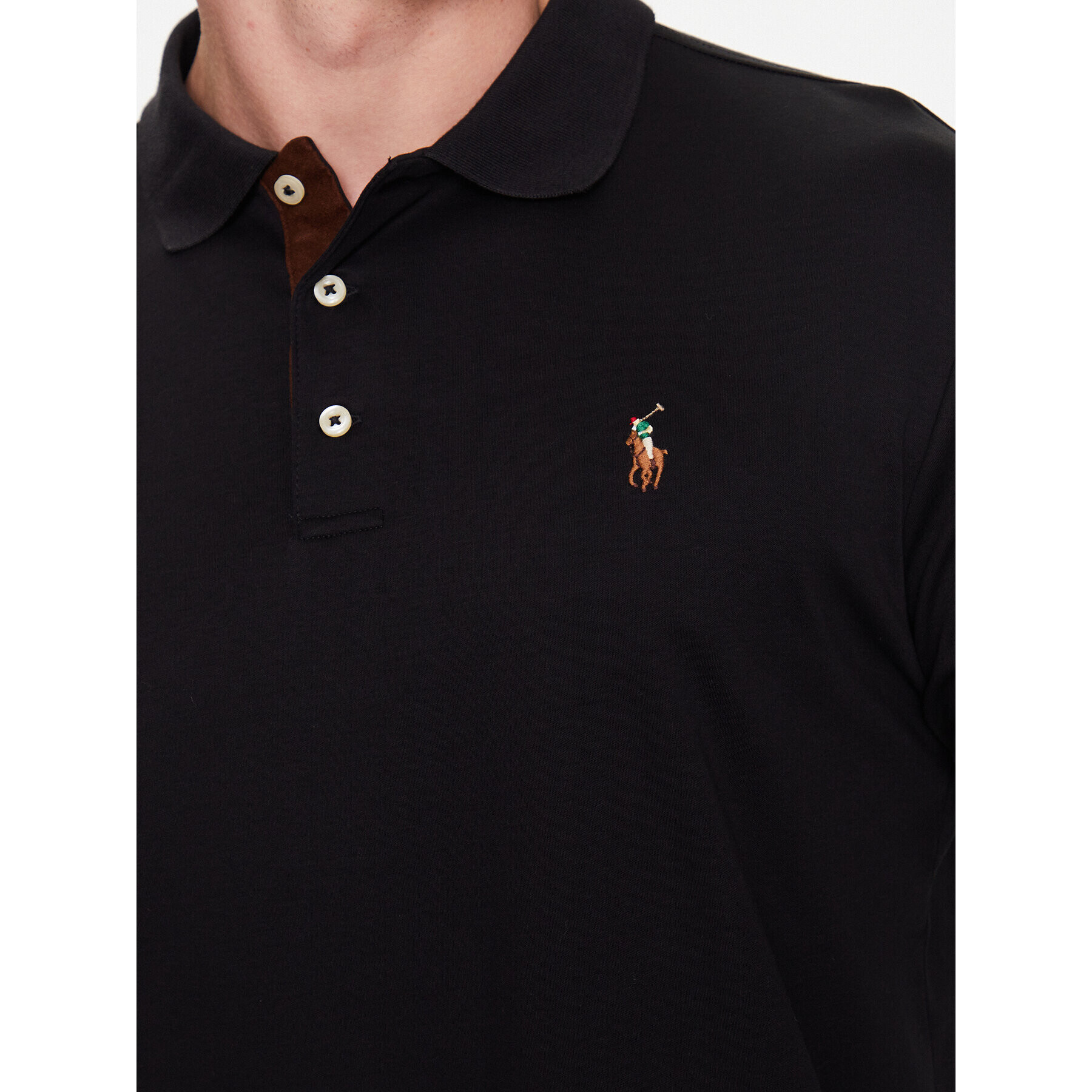 Polo Ralph Lauren Tricou polo 710671785002 Negru Slim Fit - Pled.ro