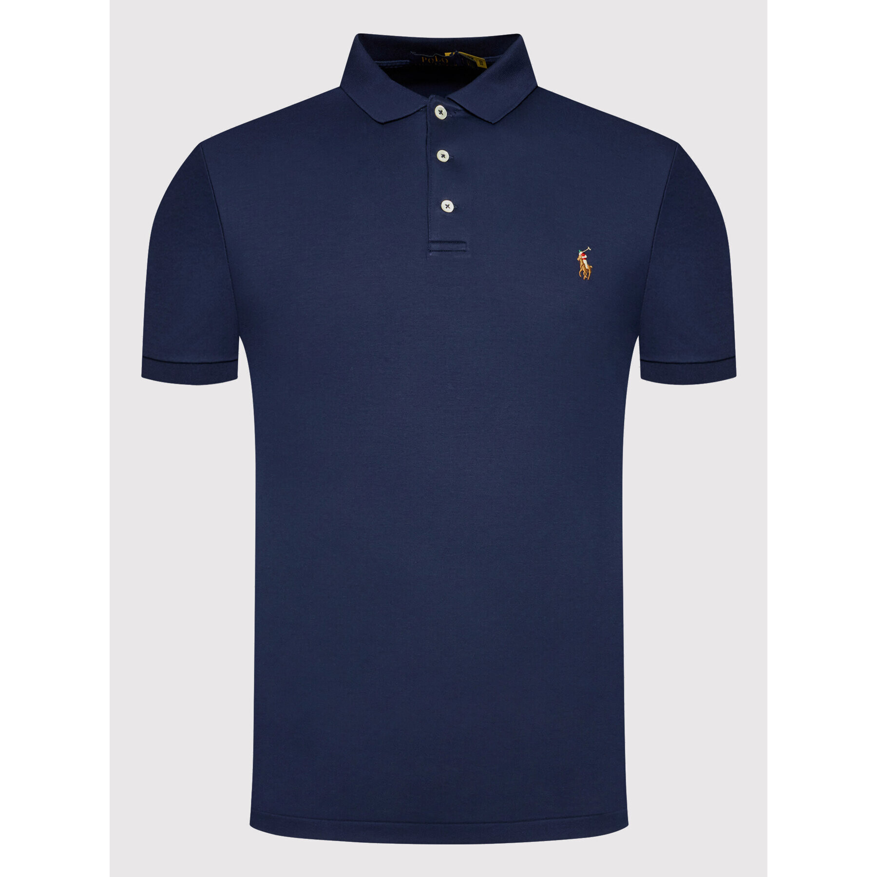 Polo Ralph Lauren Tricou polo 710685514003 Bleumarin Slim Fit - Pled.ro