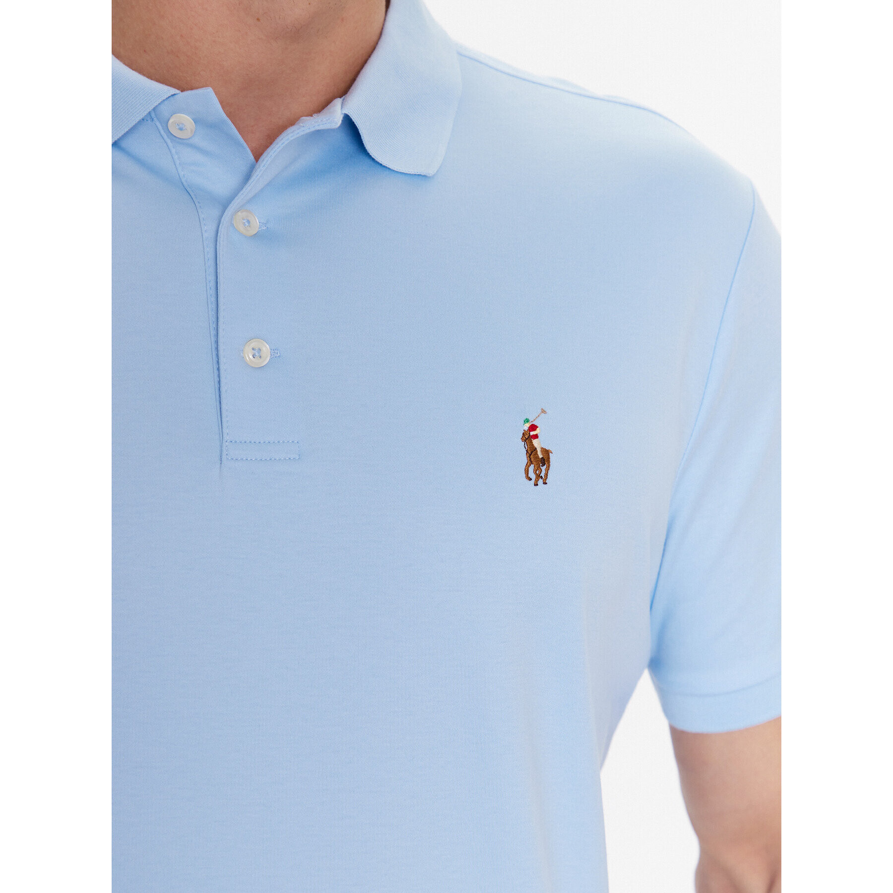 Polo Ralph Lauren Tricou polo 710713130005 Albastru Slim Fit - Pled.ro