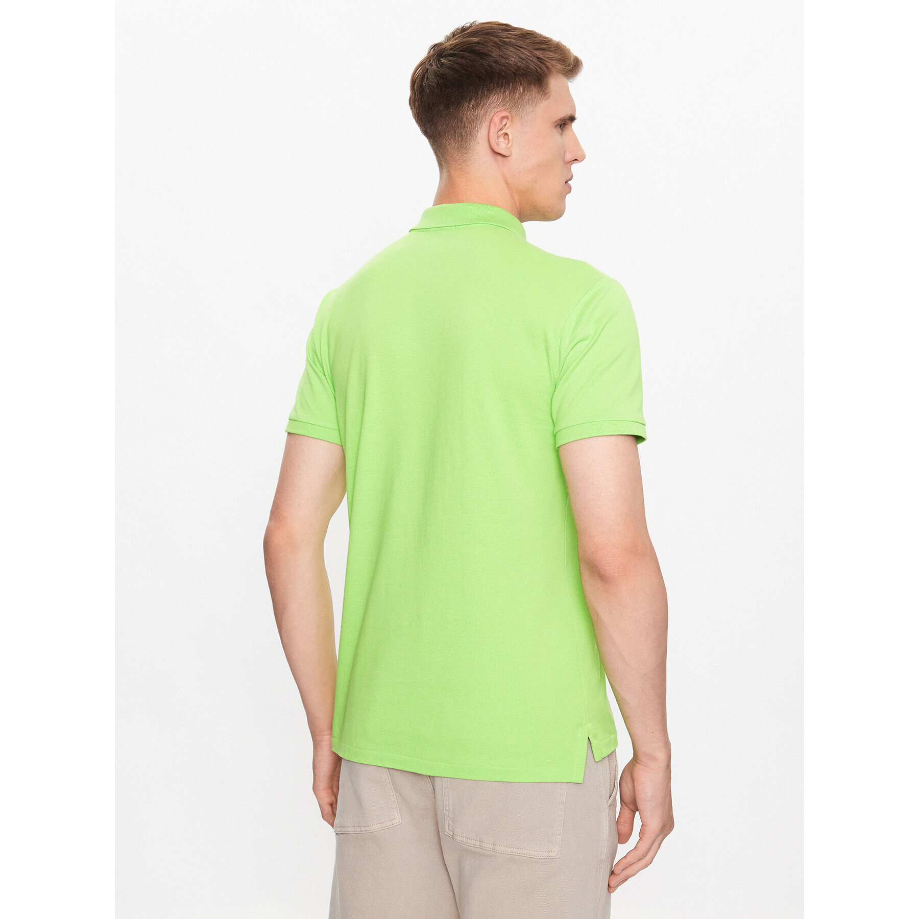 Polo Ralph Lauren Tricou polo 710795080021 Verde Slim Fit - Pled.ro