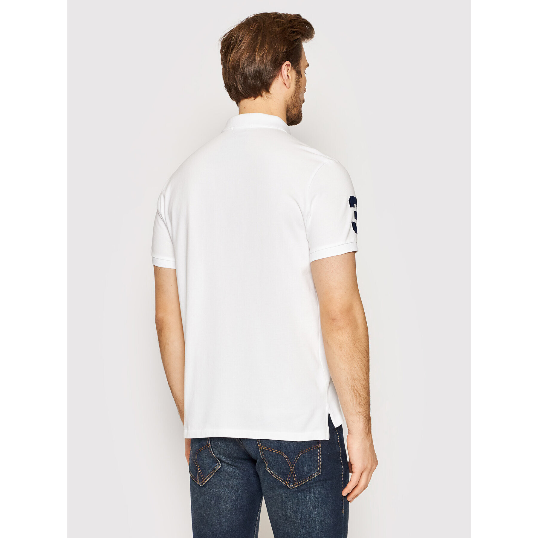 Polo Ralph Lauren Tricou polo 710814437002 Alb Custom Fit - Pled.ro