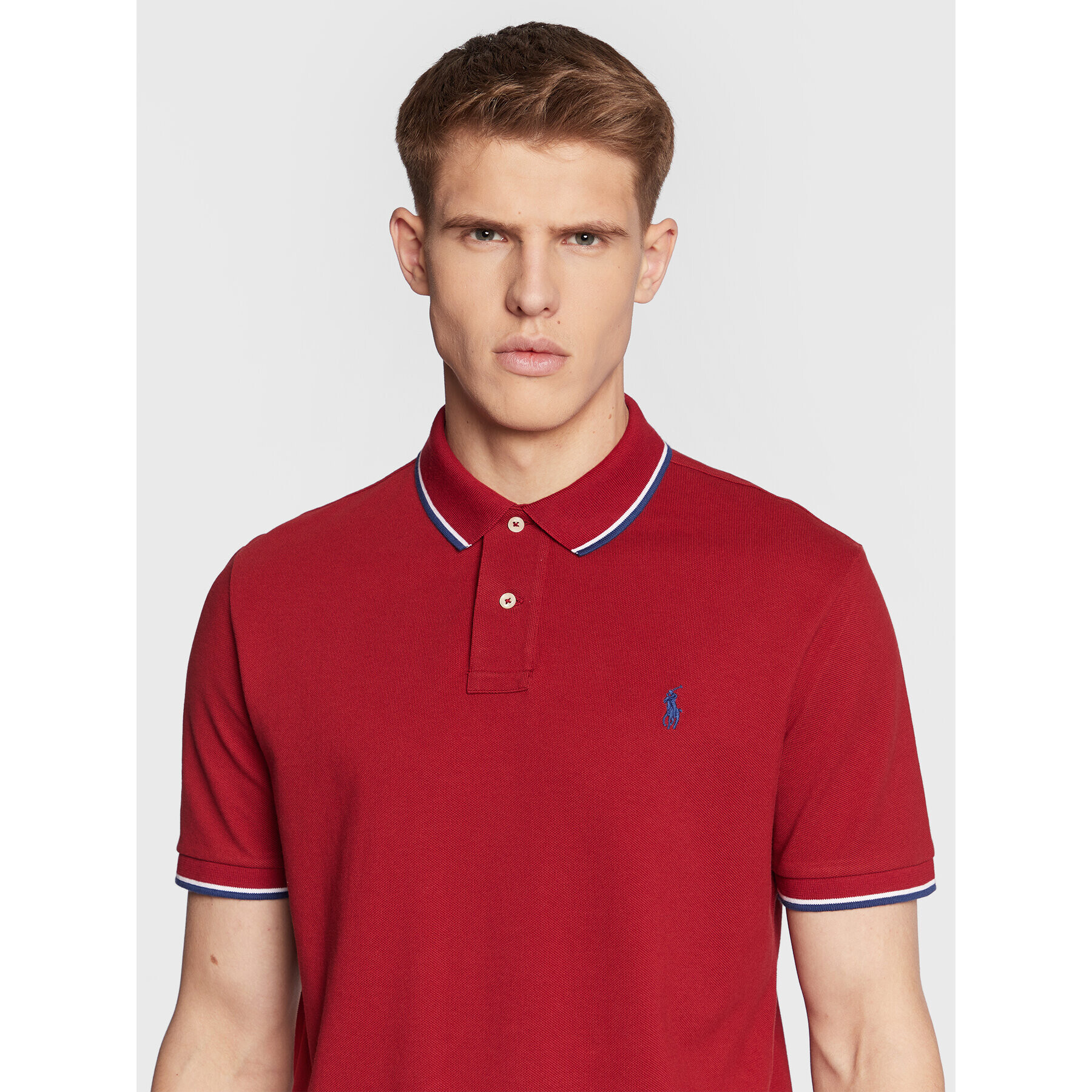 Polo Ralph Lauren Tricou polo 710842621023 Roșu Custom Slim Fit - Pled.ro