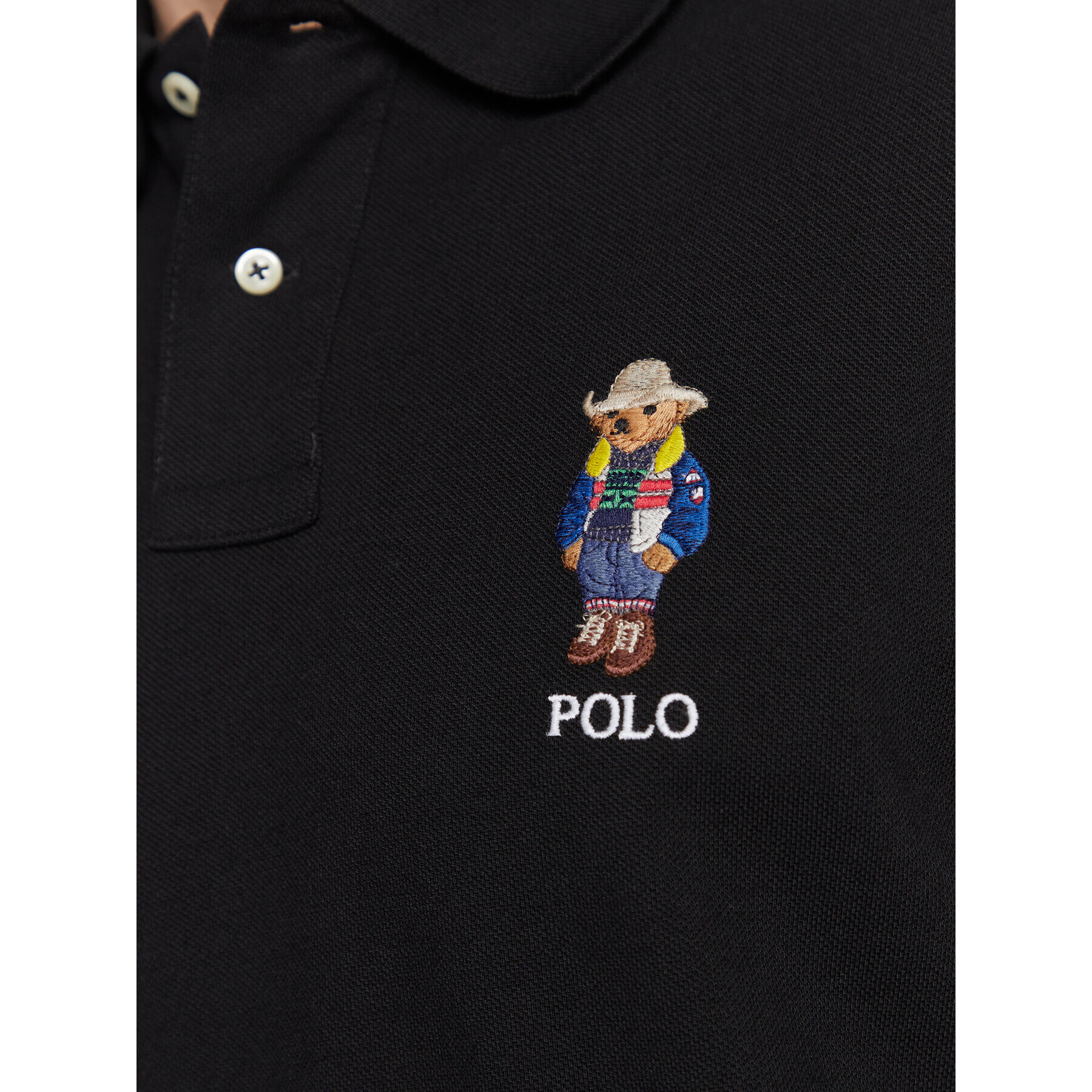 Polo Ralph Lauren Tricou polo 710853322004 Negru Slim Fit - Pled.ro