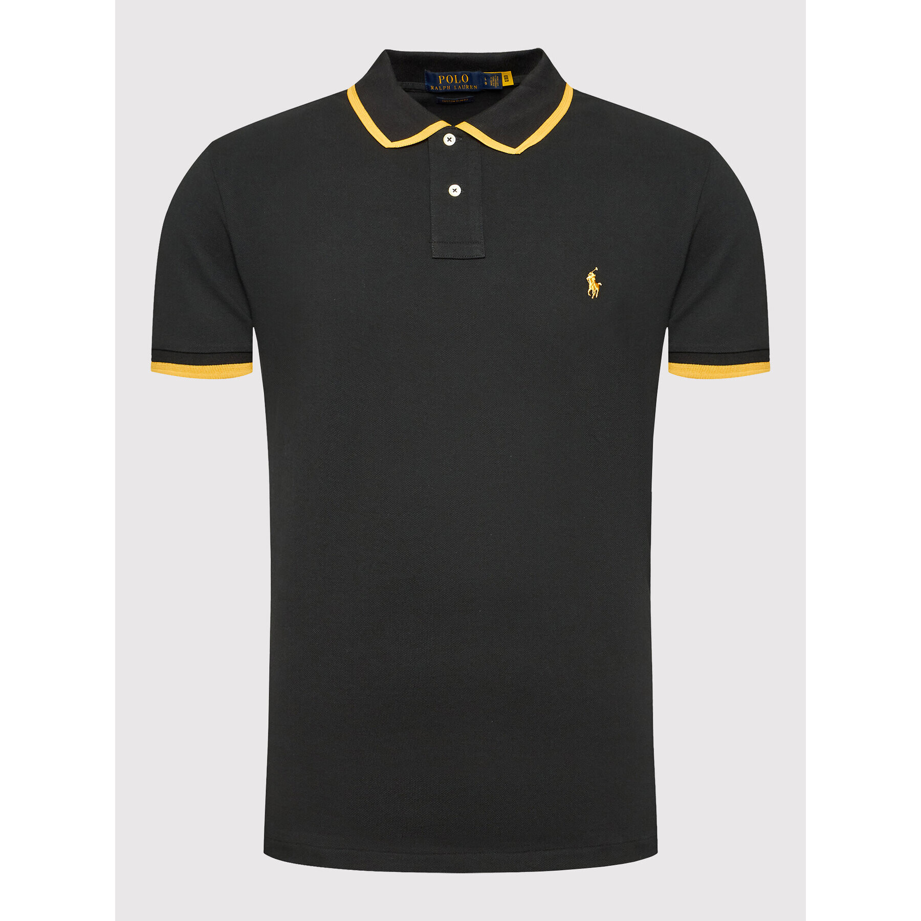 Polo Ralph Lauren Tricou polo 710857273001 Negru Slim Fit - Pled.ro