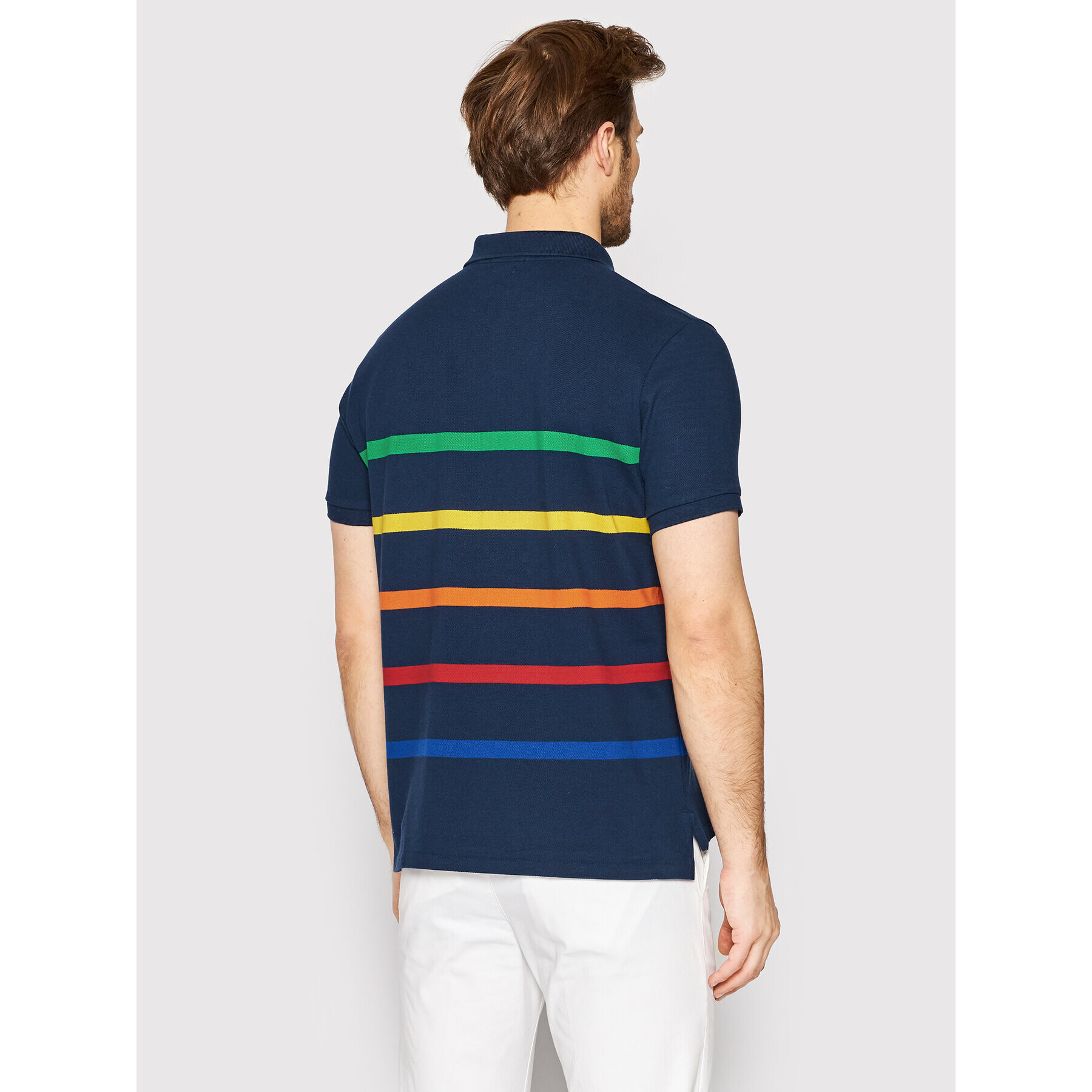 Polo Ralph Lauren Tricou polo 710860412001 Bleumarin Custom Slim Fit - Pled.ro