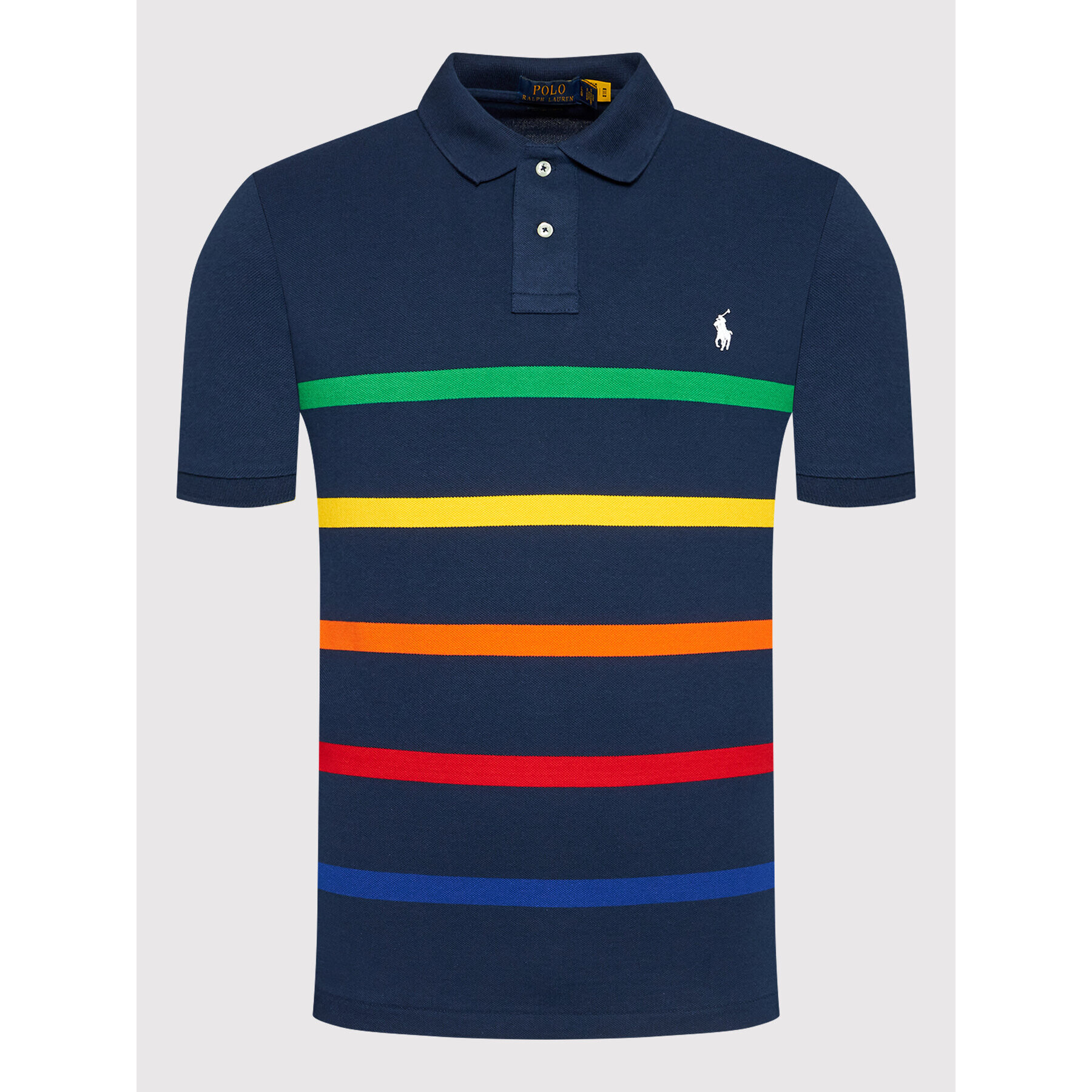 Polo Ralph Lauren Tricou polo 710860412001 Bleumarin Custom Slim Fit - Pled.ro