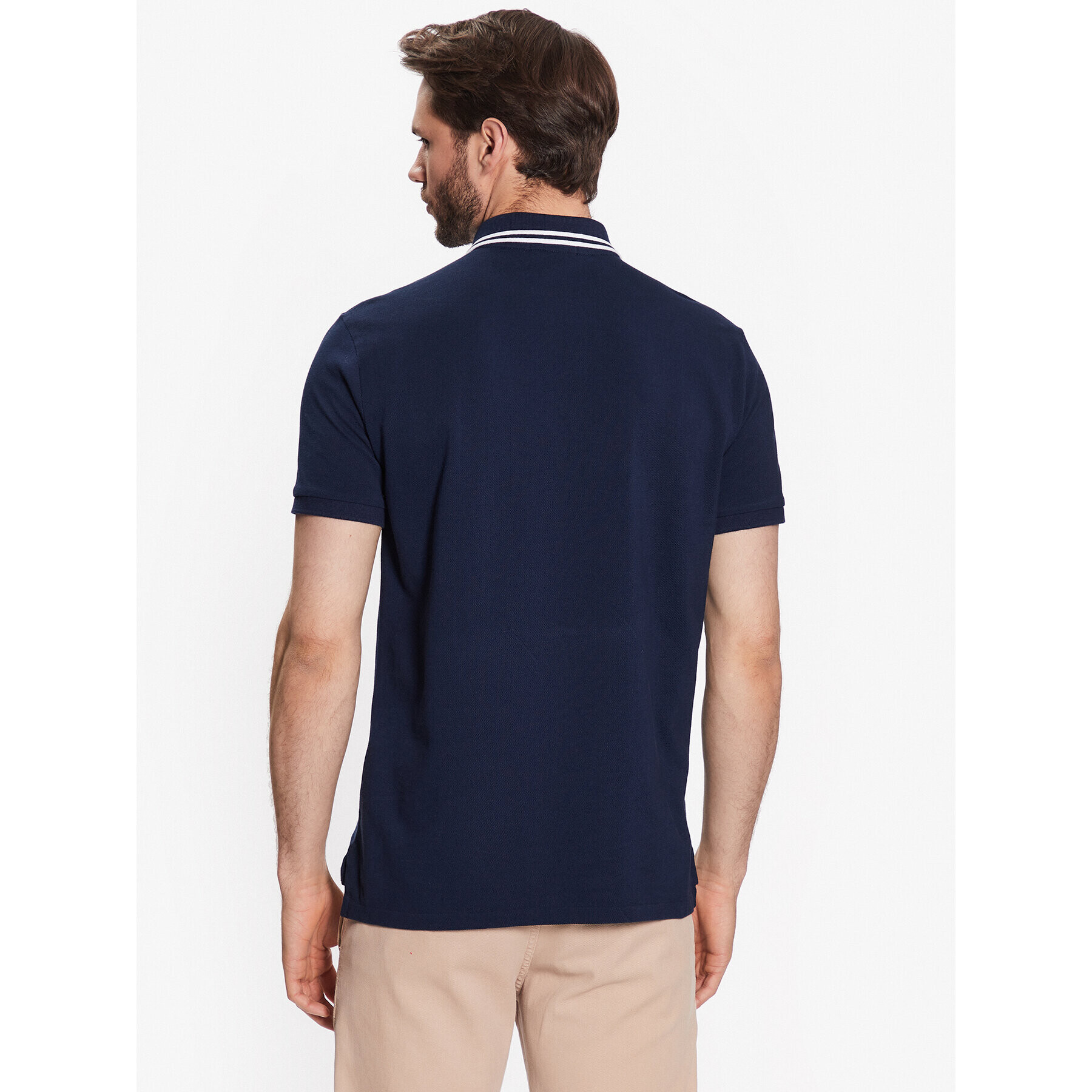 Polo Ralph Lauren Tricou polo 710867573003 Bleumarin Slim Fit - Pled.ro