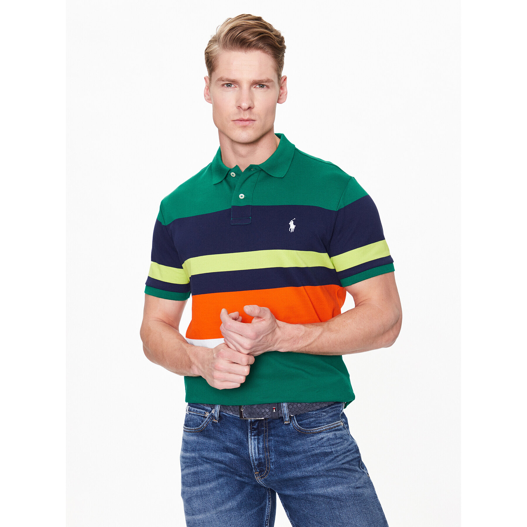 Polo Ralph Lauren Tricou polo 710890053002 Colorat Slim Fit - Pled.ro