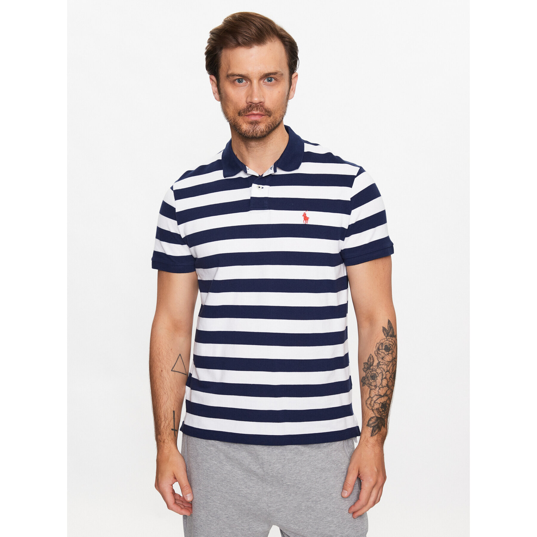 Polo Ralph Lauren Tricou polo 710898606001 Bleumarin Custom Slim Fit - Pled.ro