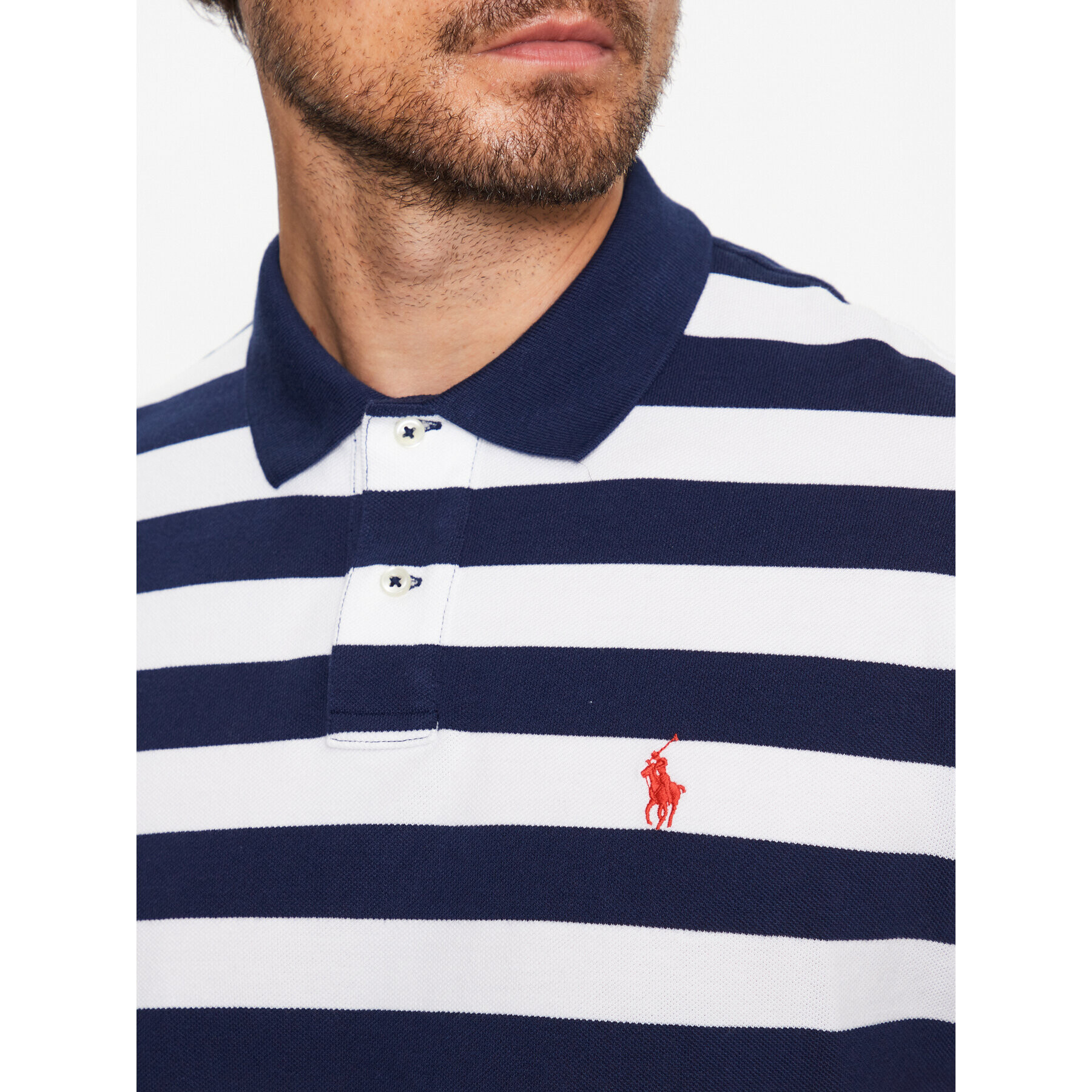 Polo Ralph Lauren Tricou polo 710898606001 Bleumarin Custom Slim Fit - Pled.ro