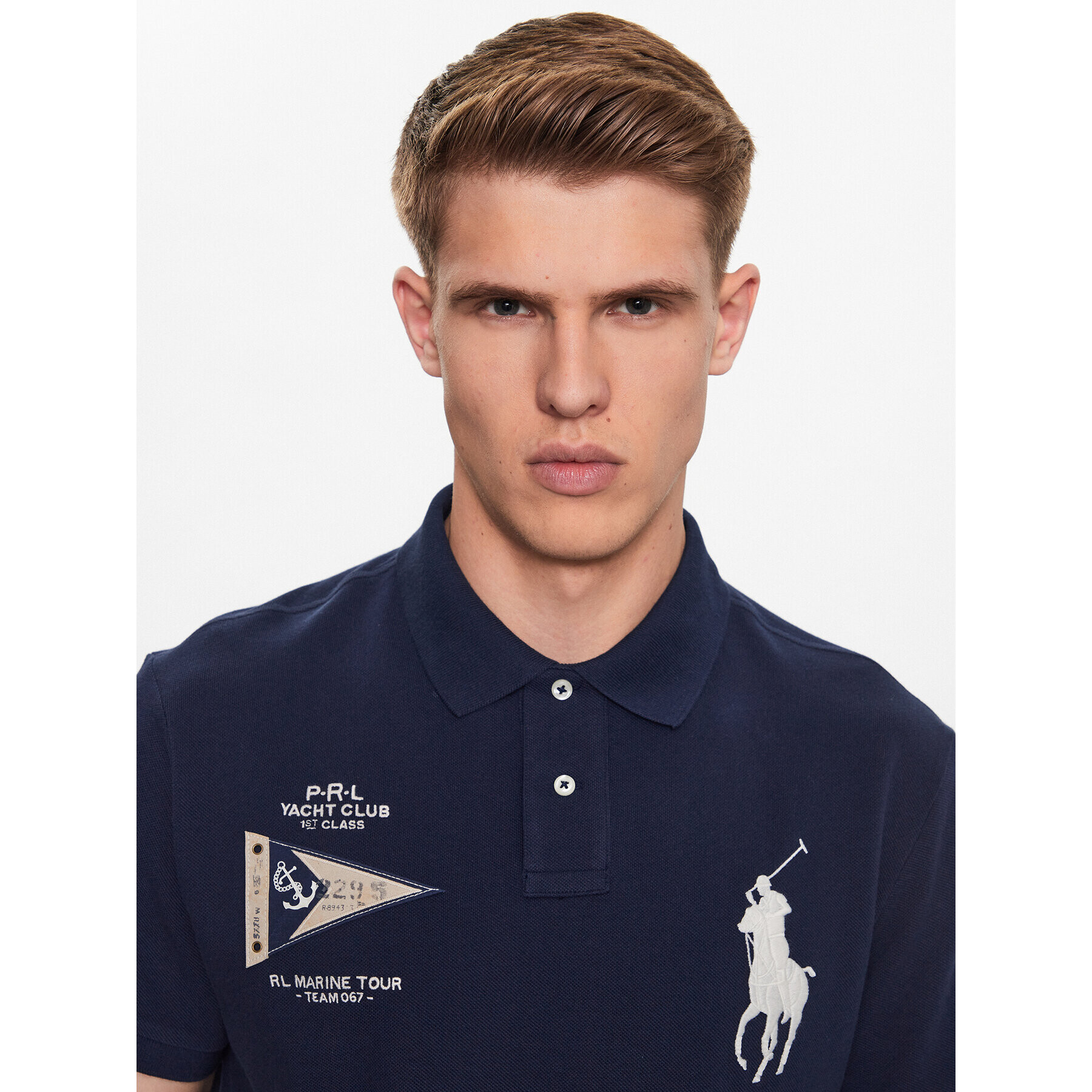 Polo Ralph Lauren Tricou polo 710910565001 Bleumarin Regular Fit - Pled.ro