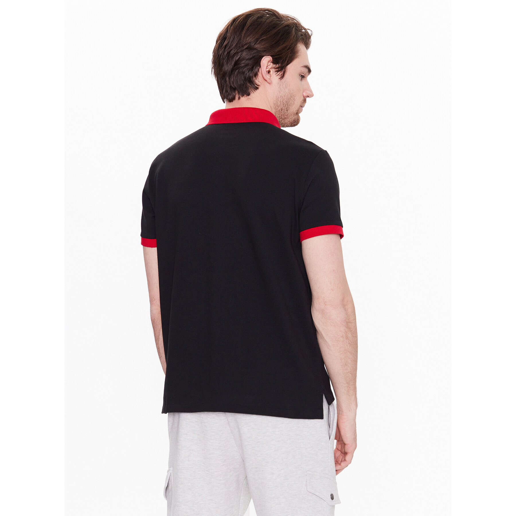 Polo Ralph Lauren Tricou polo 710913593001 Negru Slim Fit - Pled.ro