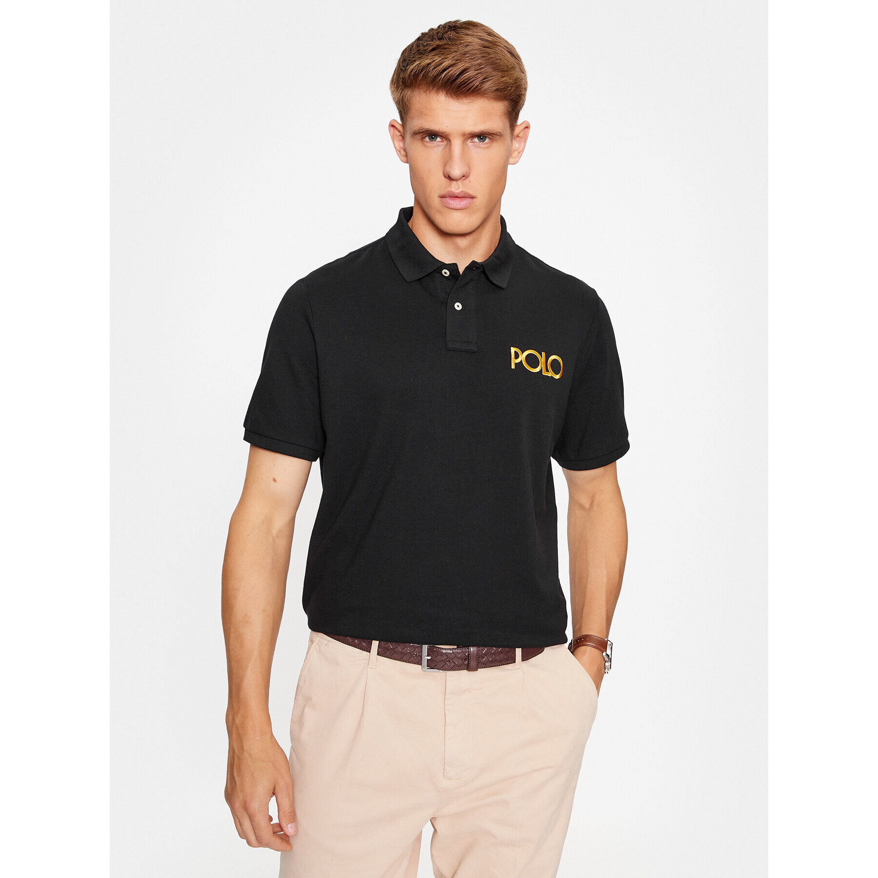 Polo Ralph Lauren Tricou polo 710920206001 Negru Regular Fit - Pled.ro