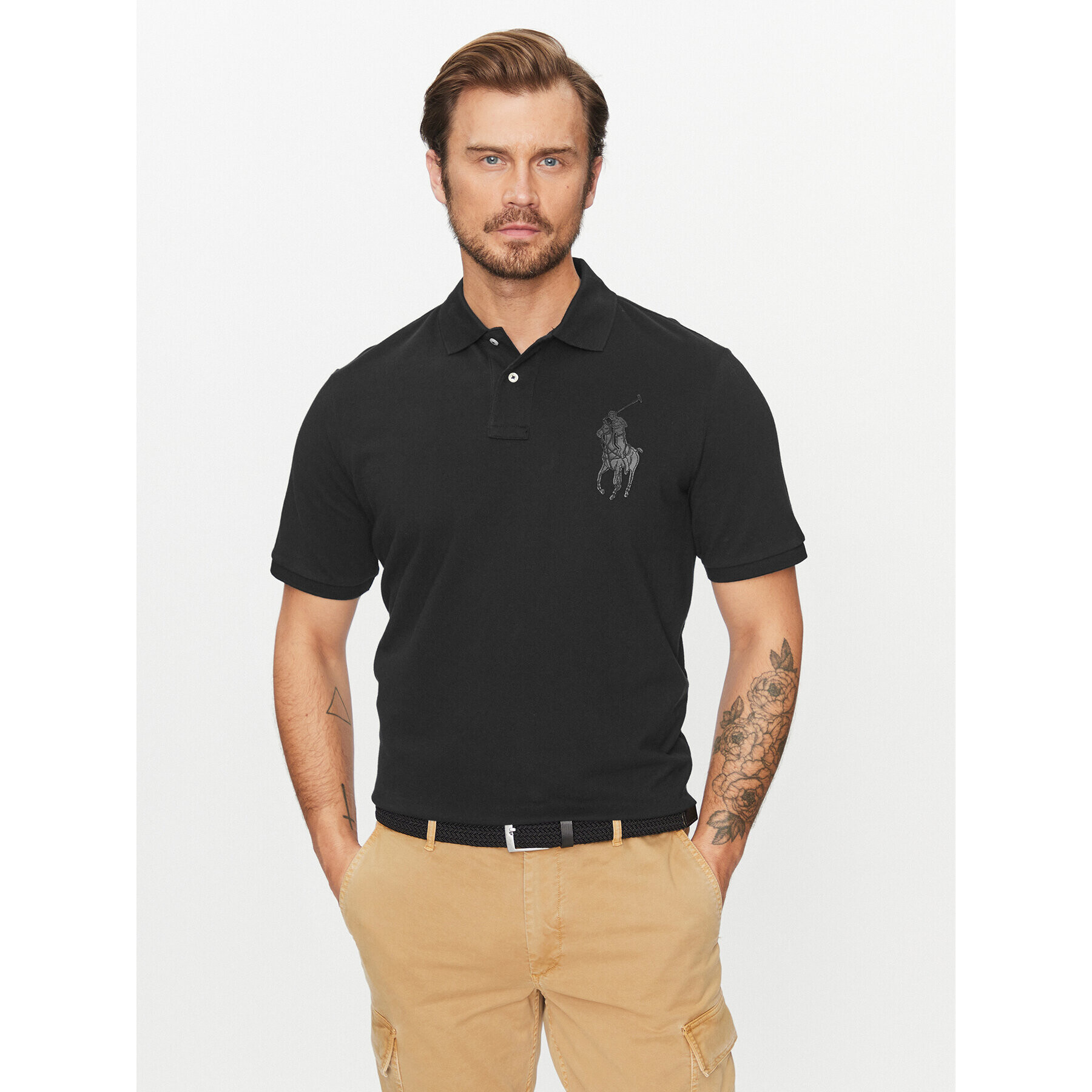 Polo Ralph Lauren Tricou polo 710920220001 Negru Regular Fit - Pled.ro