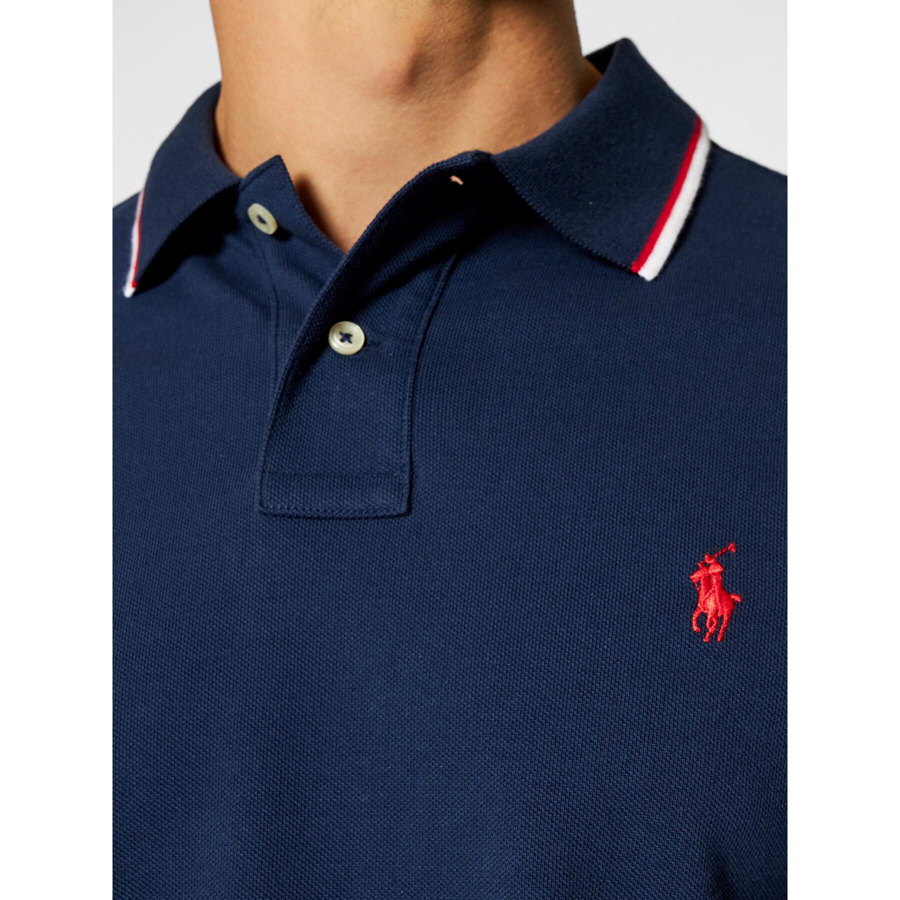 Polo Ralph Lauren Tricou polo Classics 710842621003 Bleumarin Slim Fit - Pled.ro