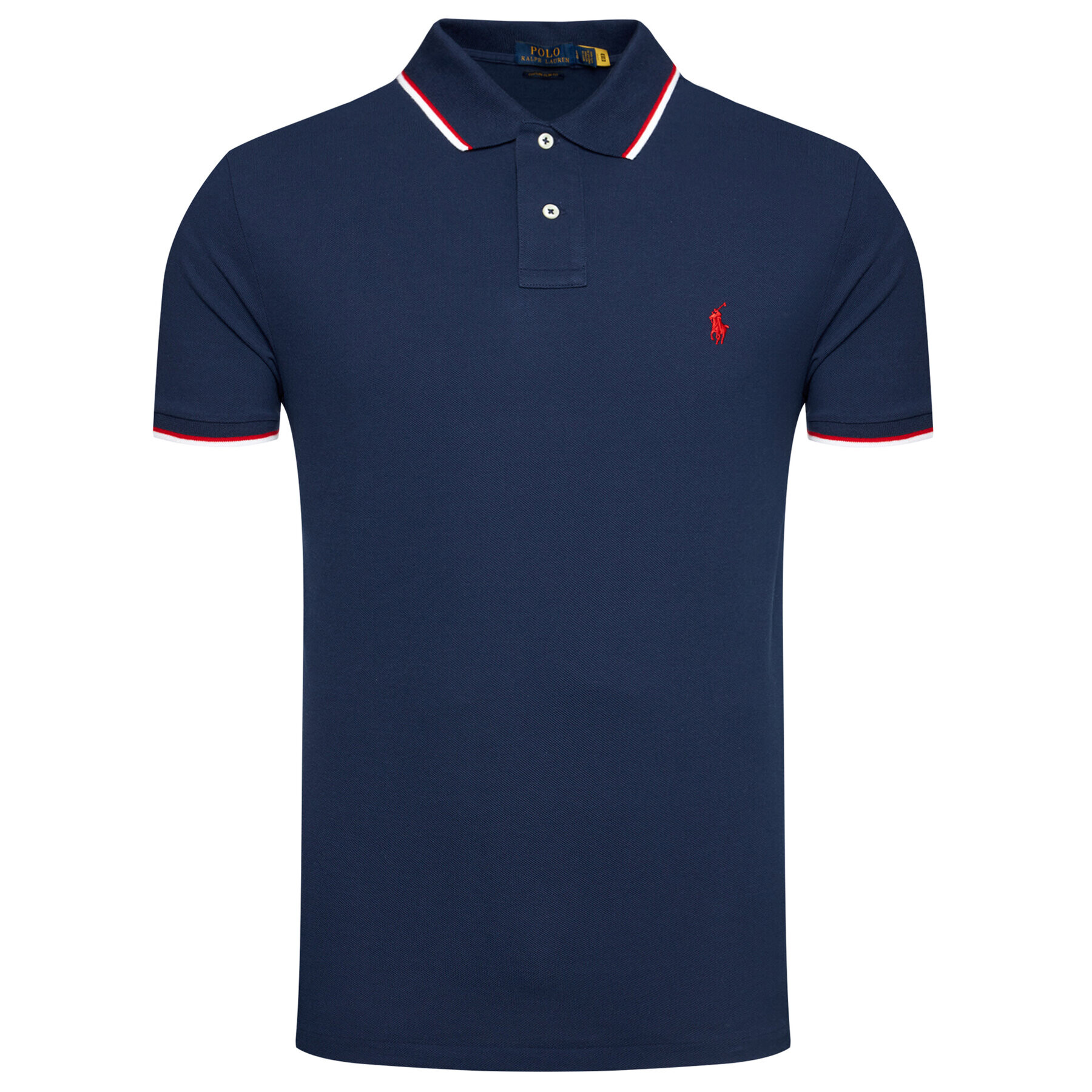 Polo Ralph Lauren Tricou polo Classics 710842621003 Bleumarin Slim Fit - Pled.ro