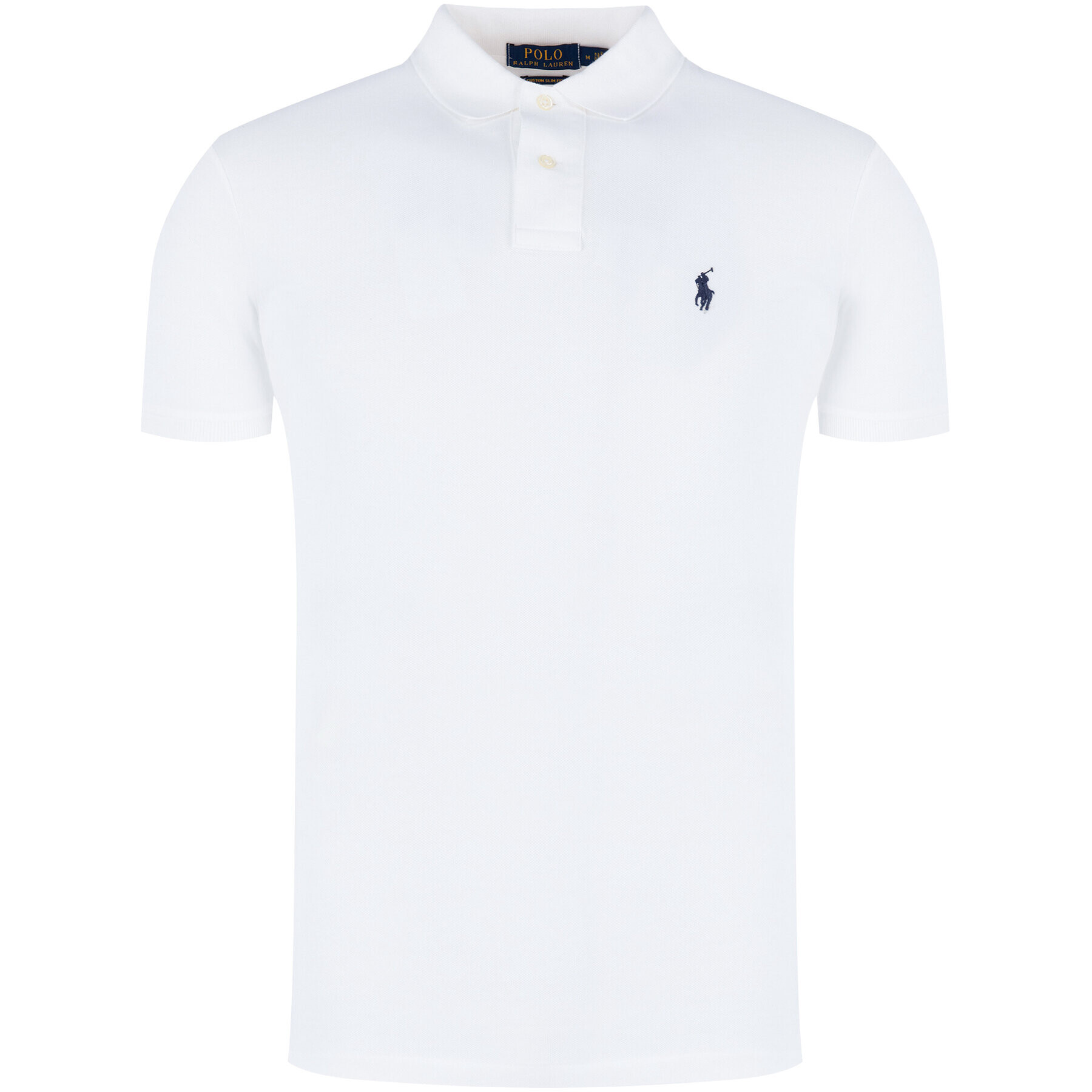 Polo Ralph Lauren Tricou polo Core Replen 710666998 Alb Custom Slim Fit - Pled.ro