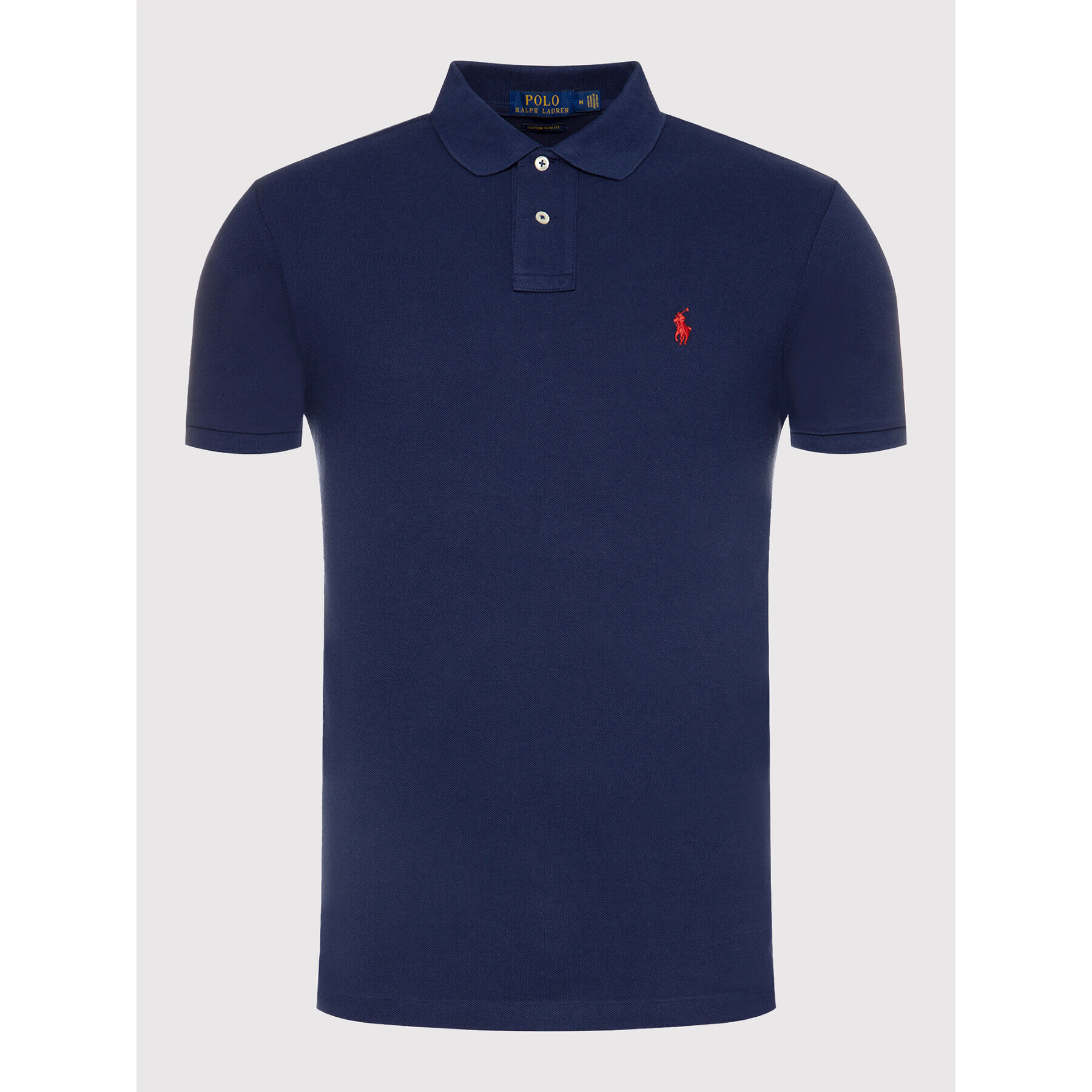 Polo Ralph Lauren Tricou polo Core Replen 710782592 Bleumarin Custom Slim Fit - Pled.ro