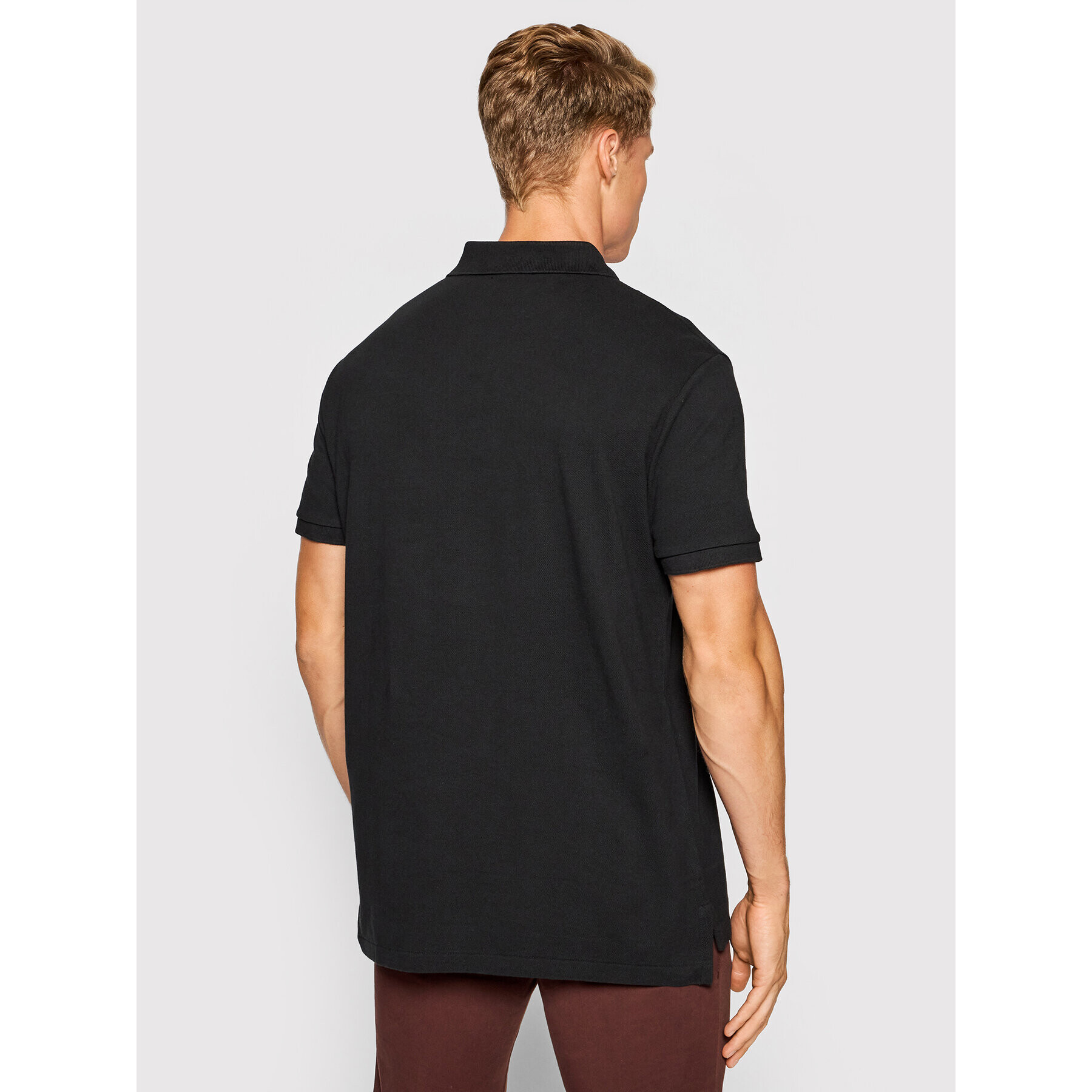 Polo Ralph Lauren Tricou polo Core Replen 710782592 Negru Custom Slim Fit - Pled.ro