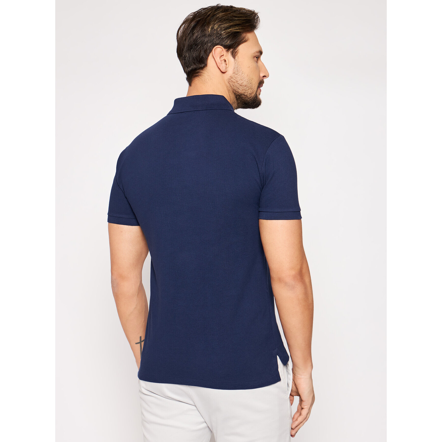 Polo Ralph Lauren Tricou polo Core Replen 710795080 Bleumarin Slim Fit - Pled.ro