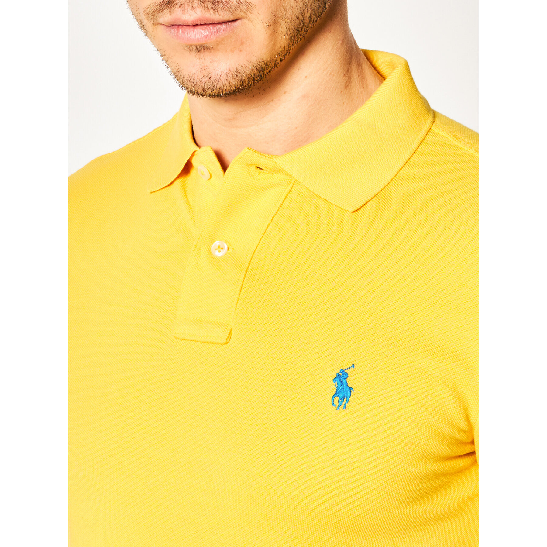 Polo Ralph Lauren Tricou polo Core Replen 710795080 Galben Slim Fit - Pled.ro