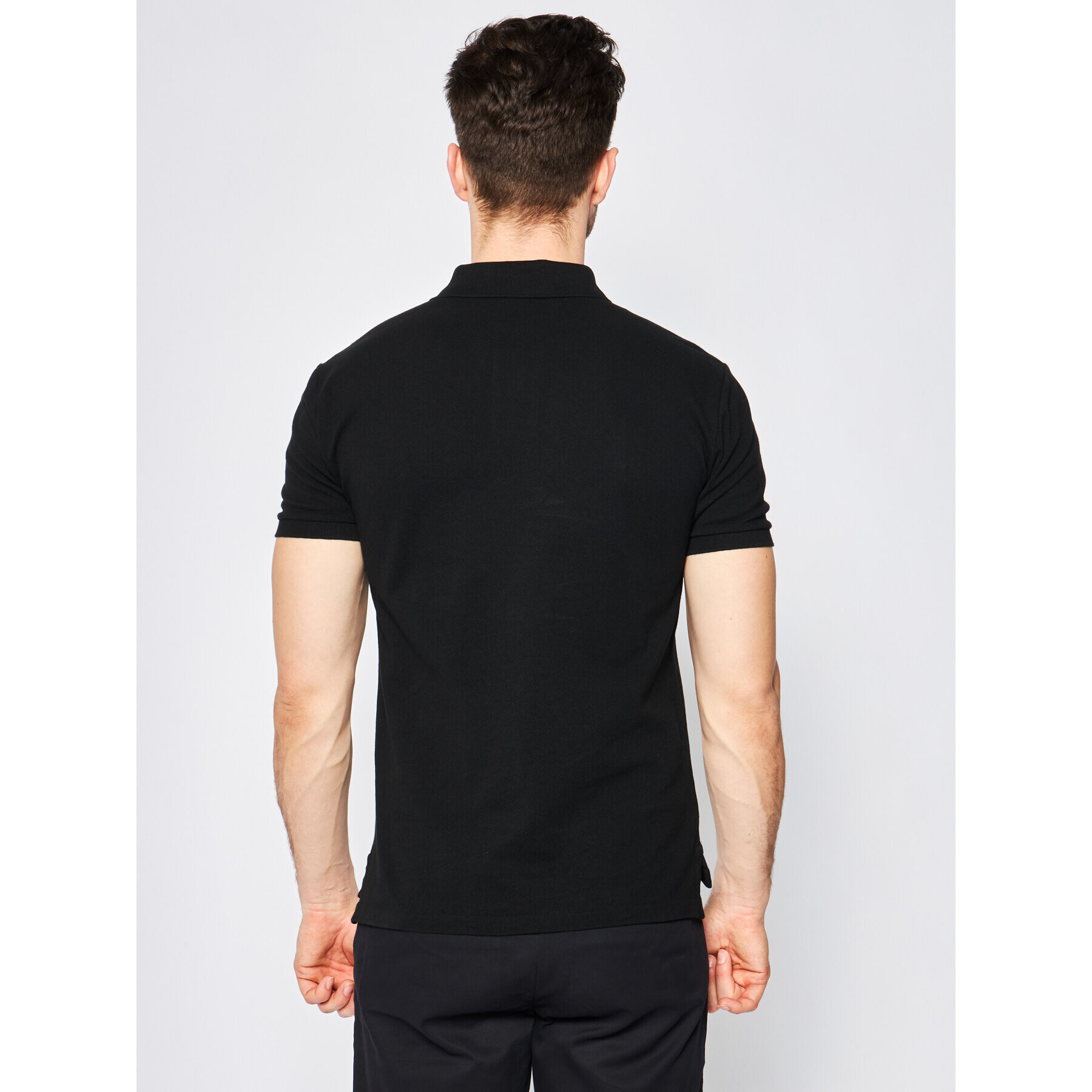 Polo Ralph Lauren Tricou polo Core Replen 710795080 Negru Slim Fit - Pled.ro