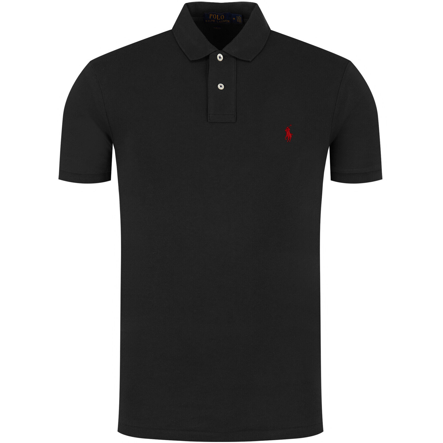 Polo Ralph Lauren Tricou polo Core Replen 710795080 Negru Slim Fit - Pled.ro