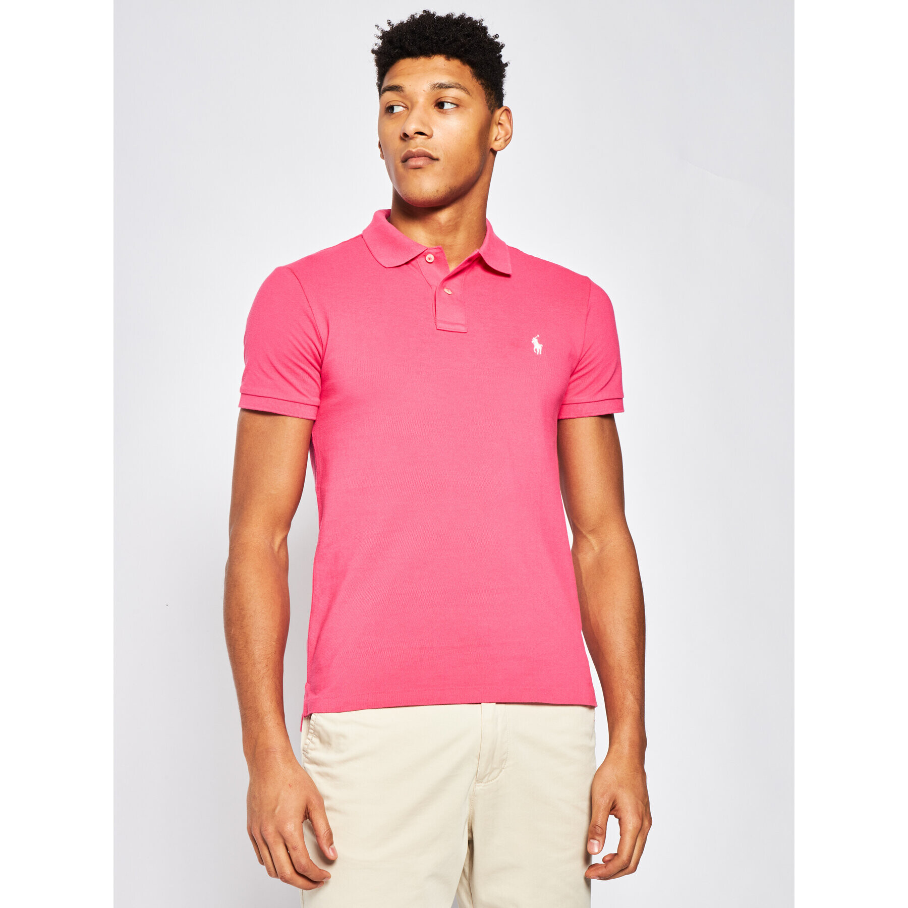 Polo Ralph Lauren Tricou polo Core Replen 710795080 Roz Slim Fit - Pled.ro