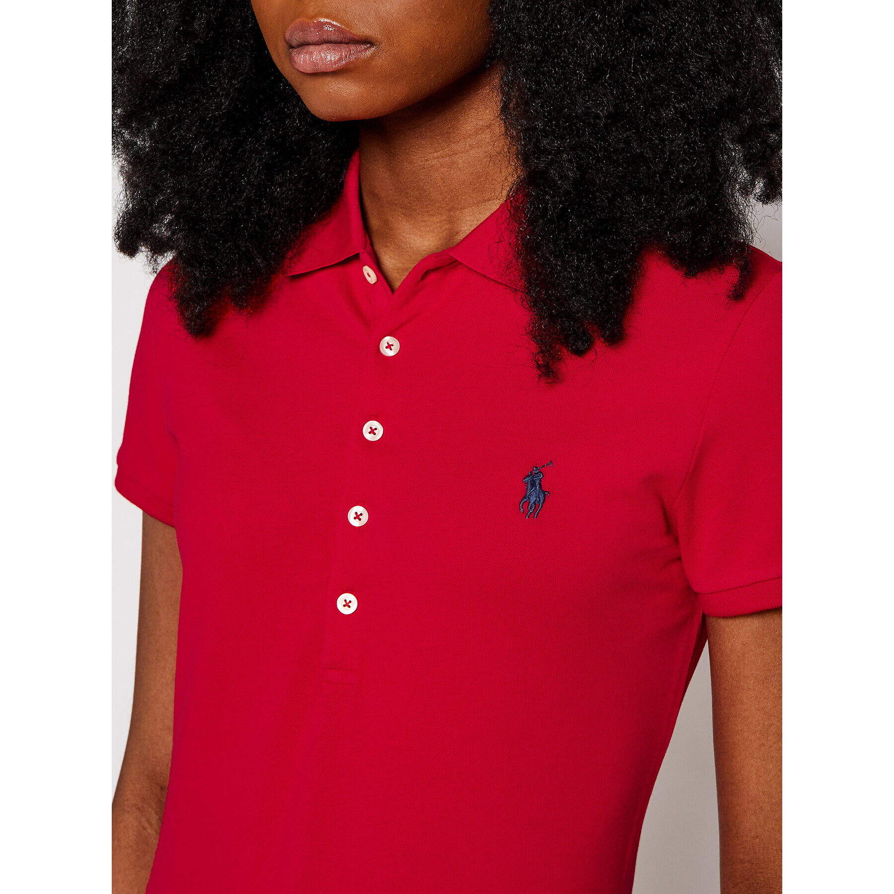 Polo Ralph Lauren Tricou polo Julie 211505654113 Roșu Slim Fit - Pled.ro