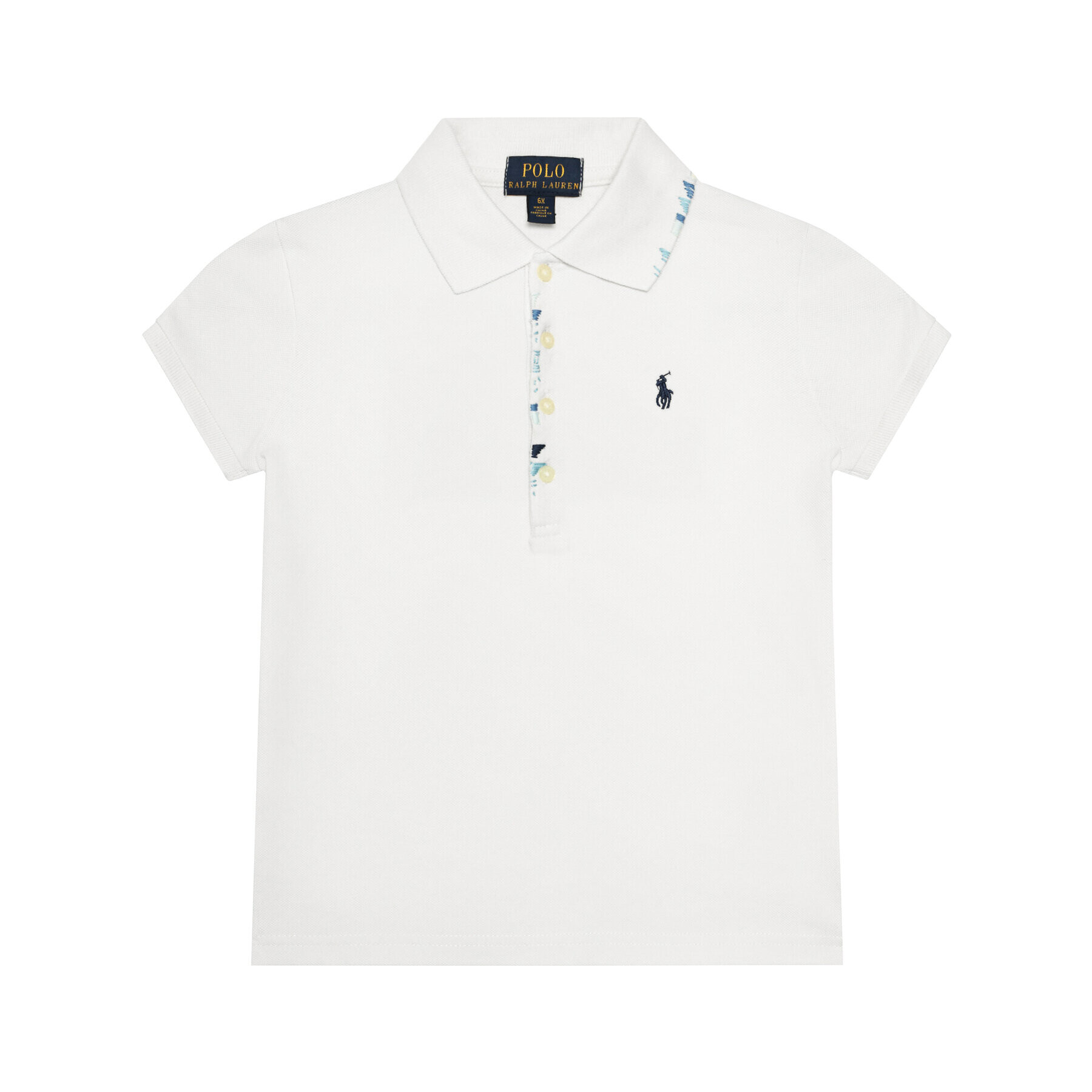 Polo Ralph Lauren Tricou polo Novelty 311785430001 Alb Regular Fit - Pled.ro