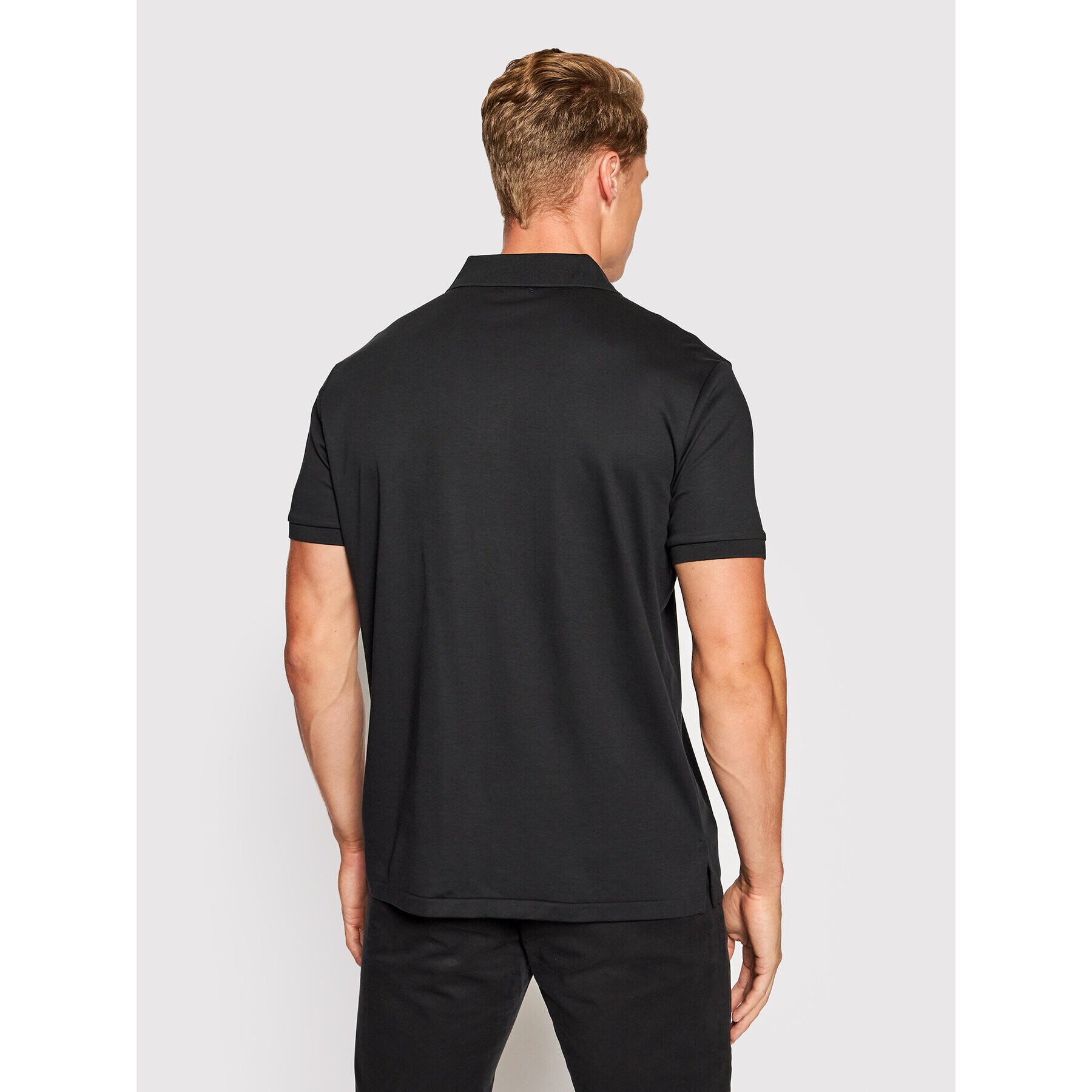 Polo Ralph Lauren Tricou polo Ssl 710713130001 Negru Slim Fit - Pled.ro